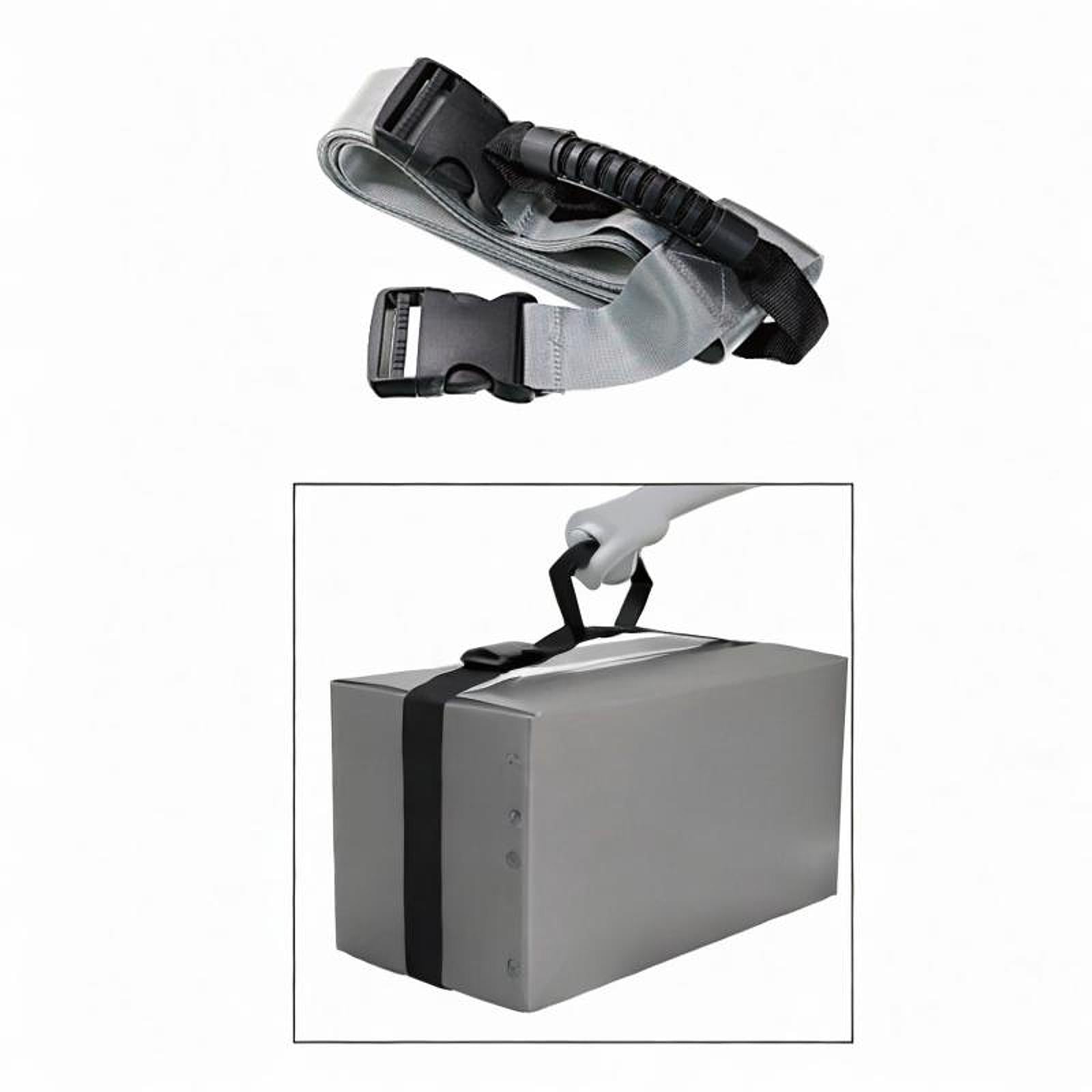 Cross Style Carry Strap Securing Straps for Groceries Heavy Objects Home Use Gray