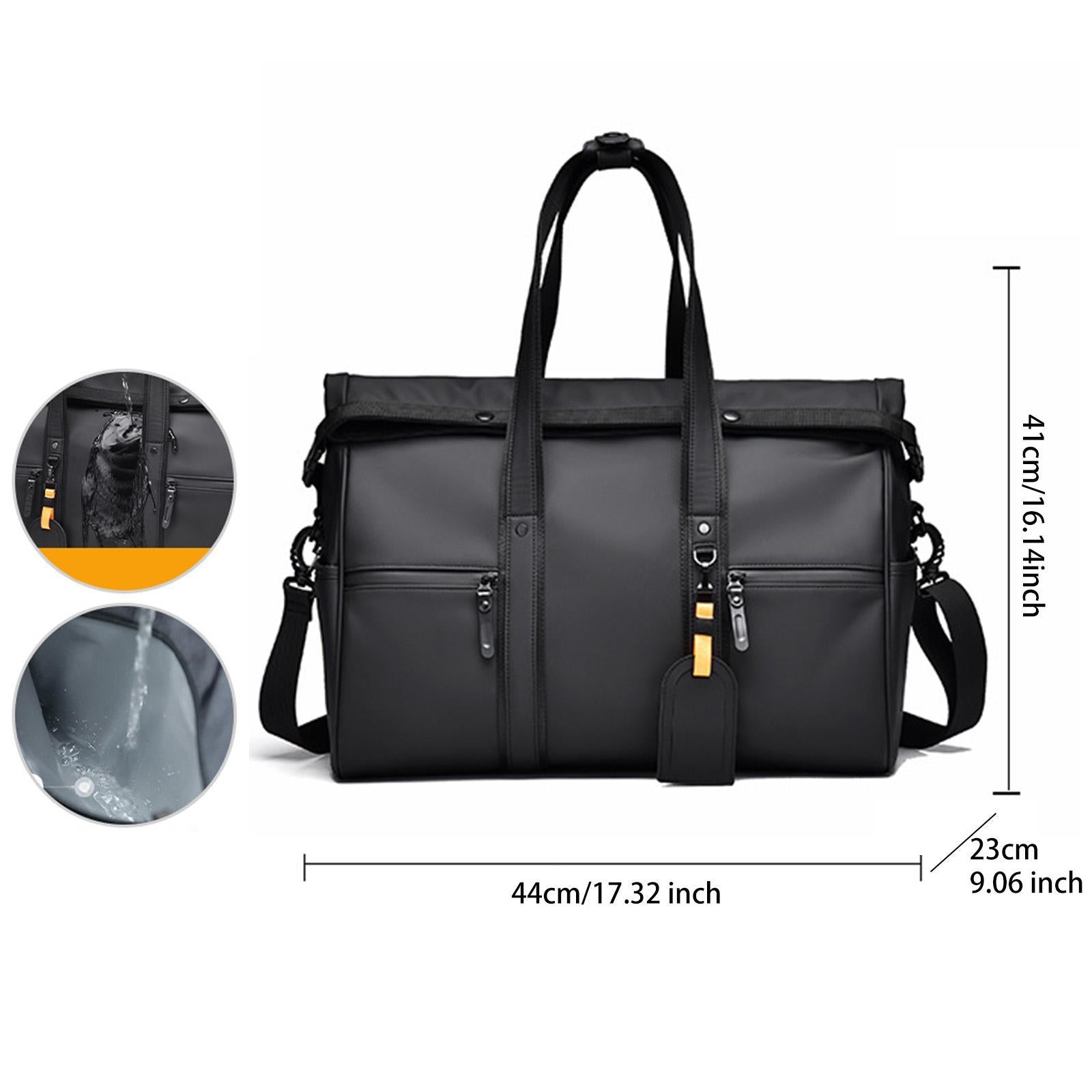 Business Trip Luggage Storage Bag Shoulder Pack for Workout Exercise Camping Black