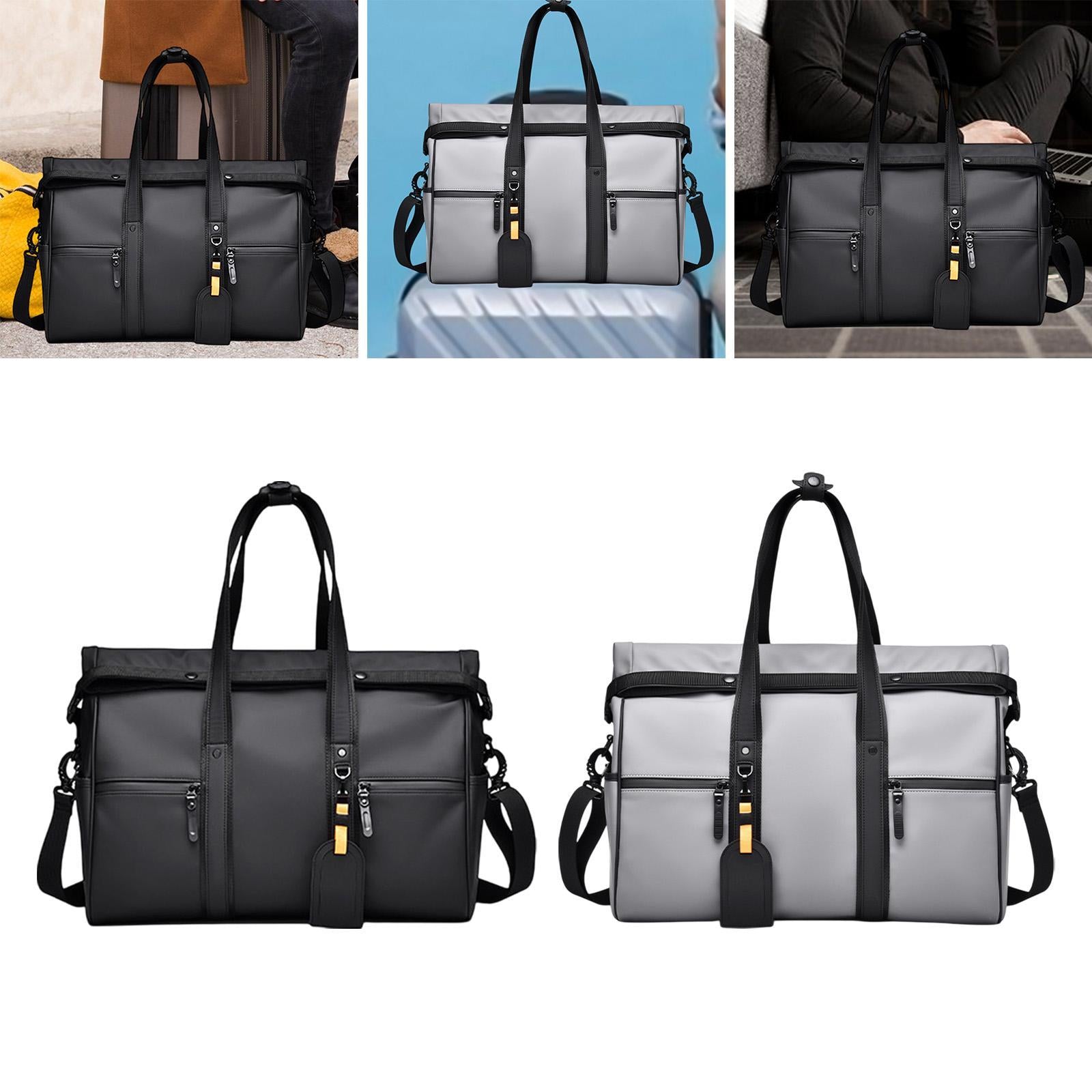 Business Trip Luggage Storage Bag Shoulder Pack for Workout Exercise Camping Black