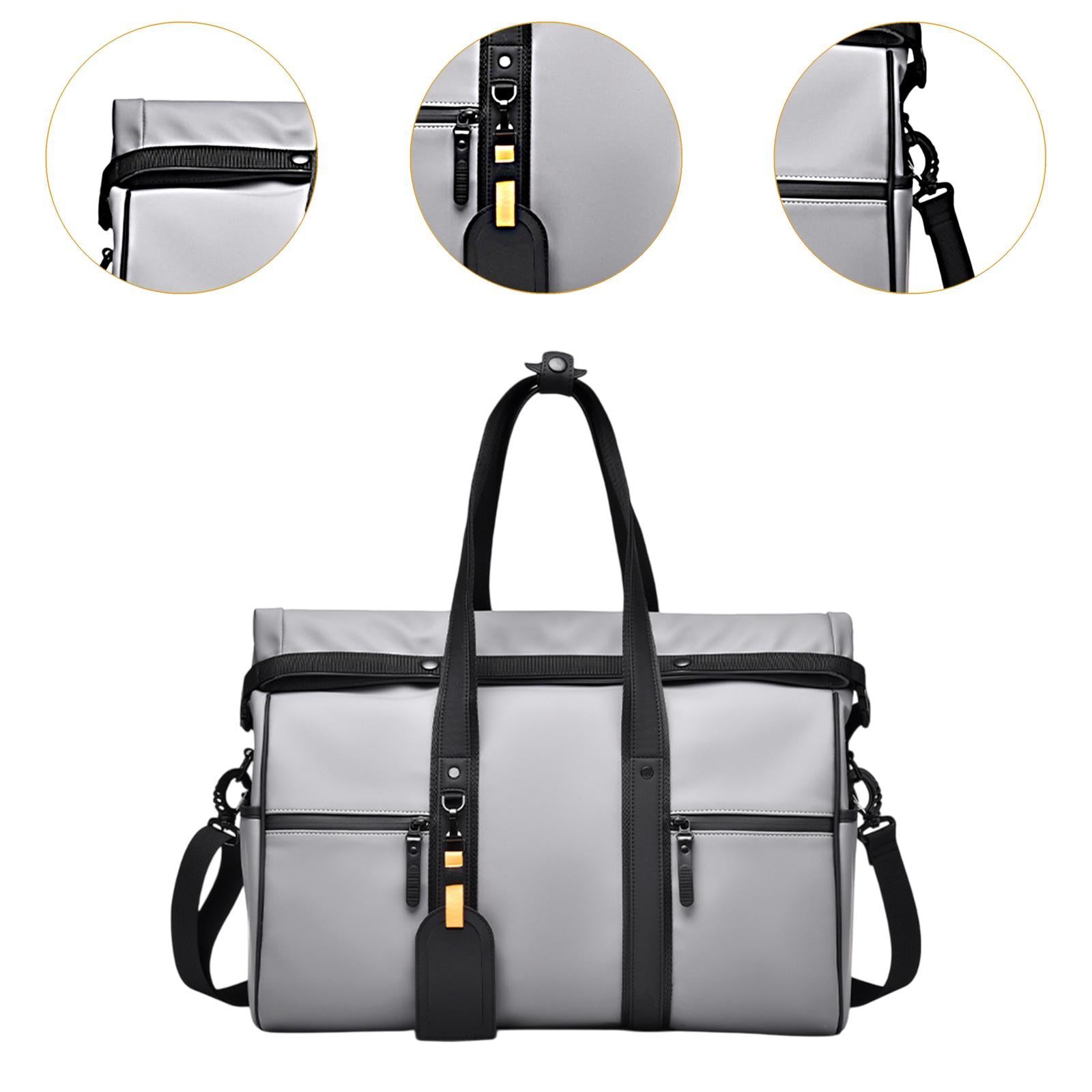 Business Trip Luggage Storage Bag Shoulder Pack for Workout Exercise Camping Gray