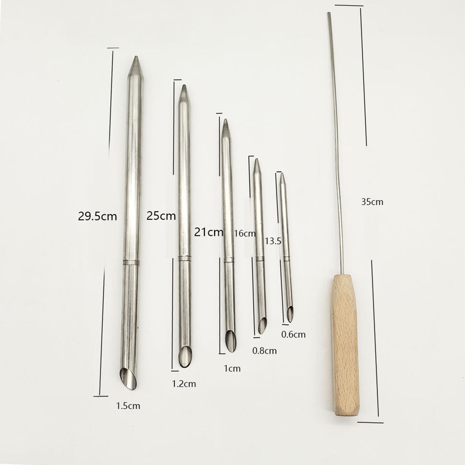 Rope Splicing Tool Wood Handle Line Braiding Set for Marine Sailing Camping