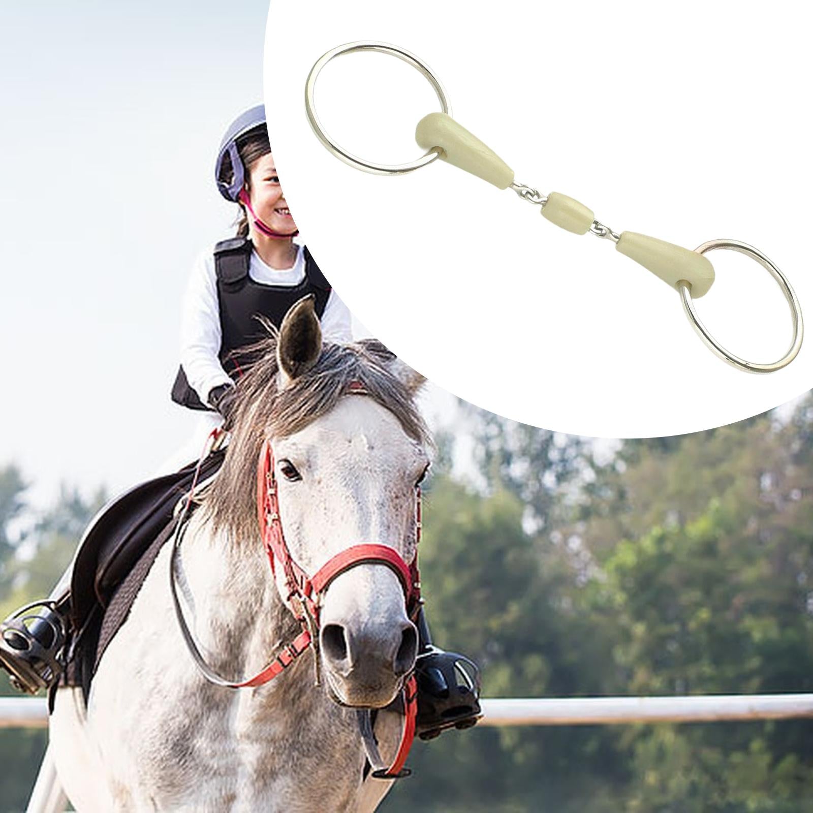 Horse Snaffle Bit Gear Equipment for Performance Outdoor Sports Horse Riding