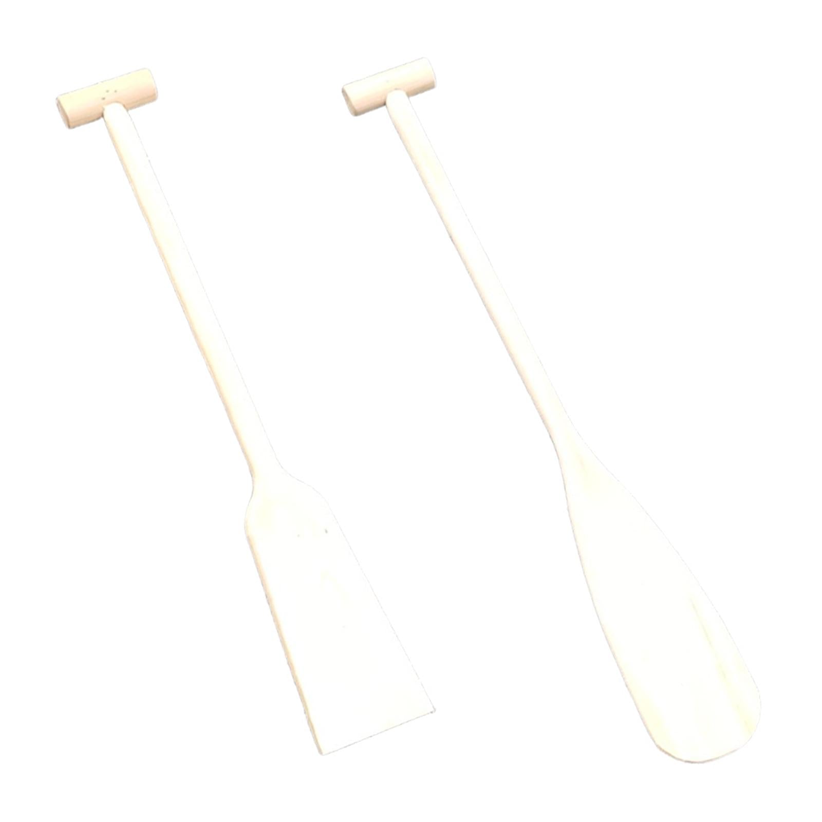 Wooden Canoe Paddle DIY Comfortable Ergonomic Grip for Water Sports Kayaking Square Tail