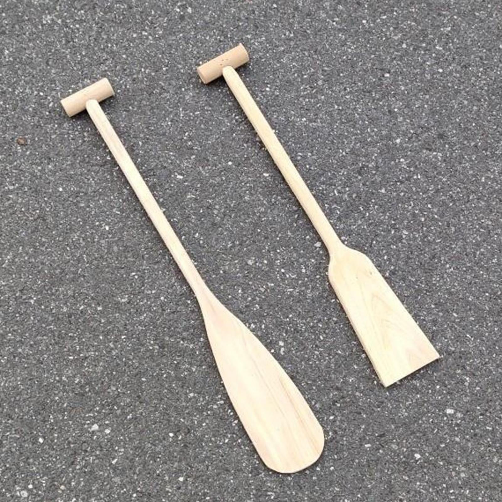 Wooden Canoe Paddle DIY Comfortable Ergonomic Grip for Water Sports Kayaking Square Tail
