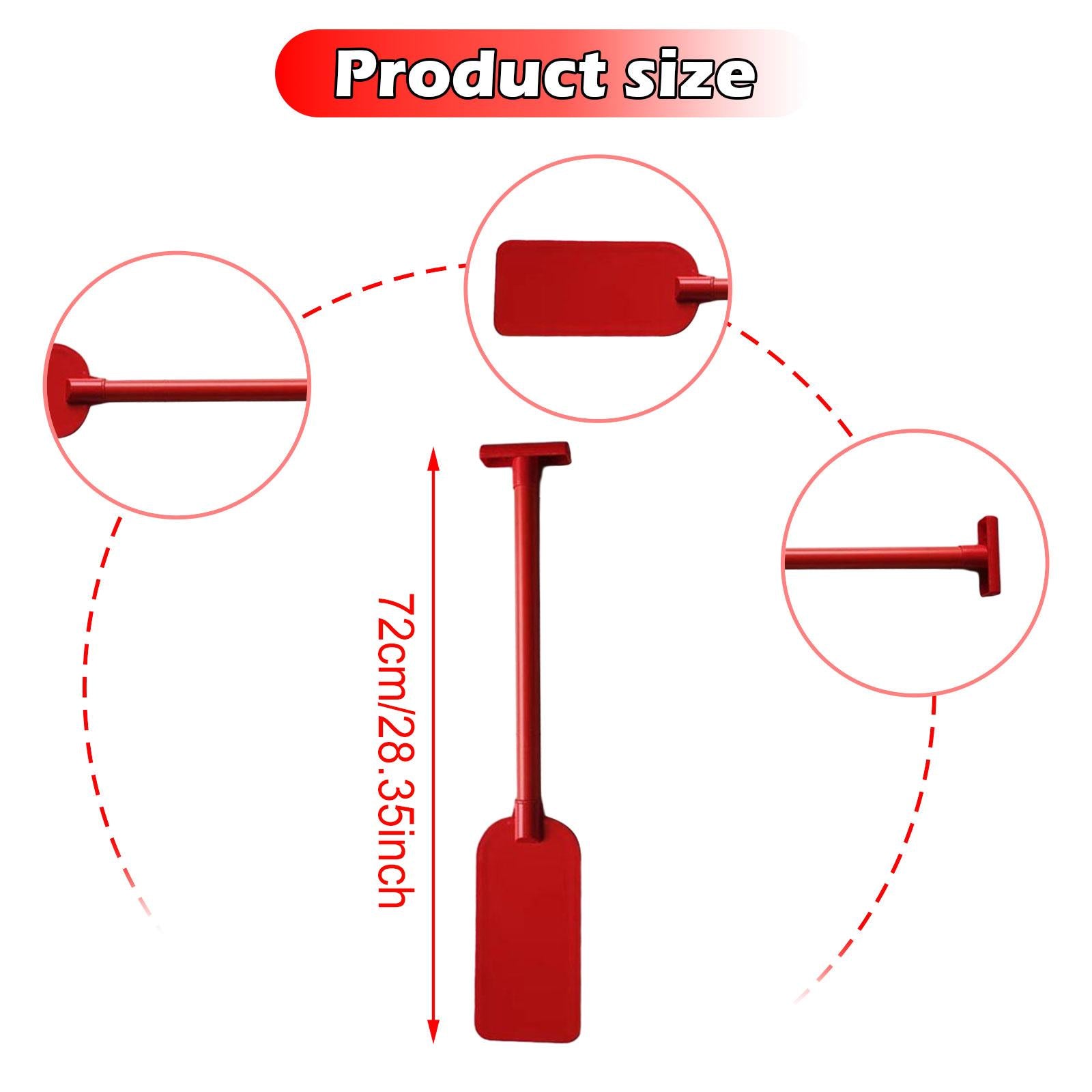 Children Kayak Paddle Prop for Race Performance Dragon Boat Festival Rafting Red