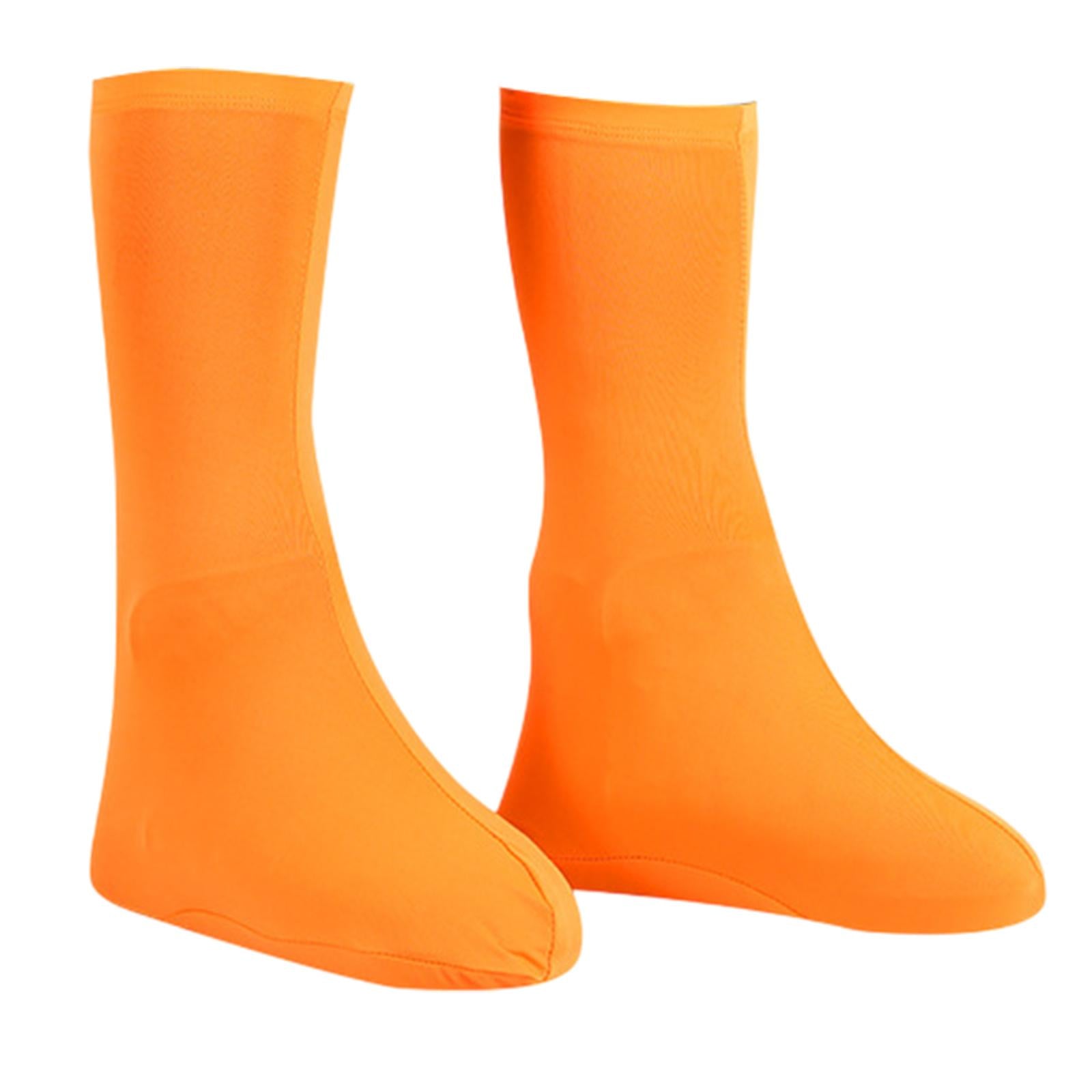 Shoes Covers Supplies Rain Snow Boots Covers for Outdoor Sports Snowy Biking Adults orange