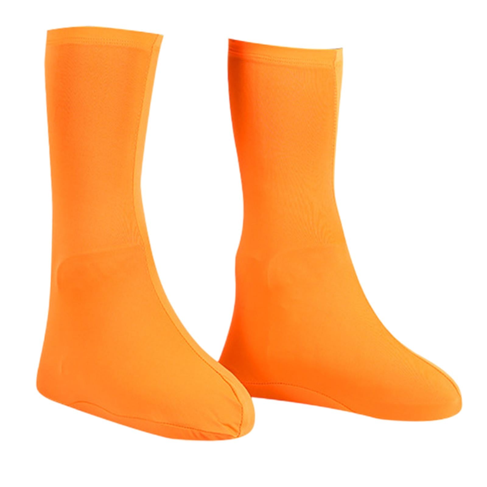 Shoes Covers Supplies Rain Snow Boots Covers for Outdoor Sports Snowy Biking Child orange