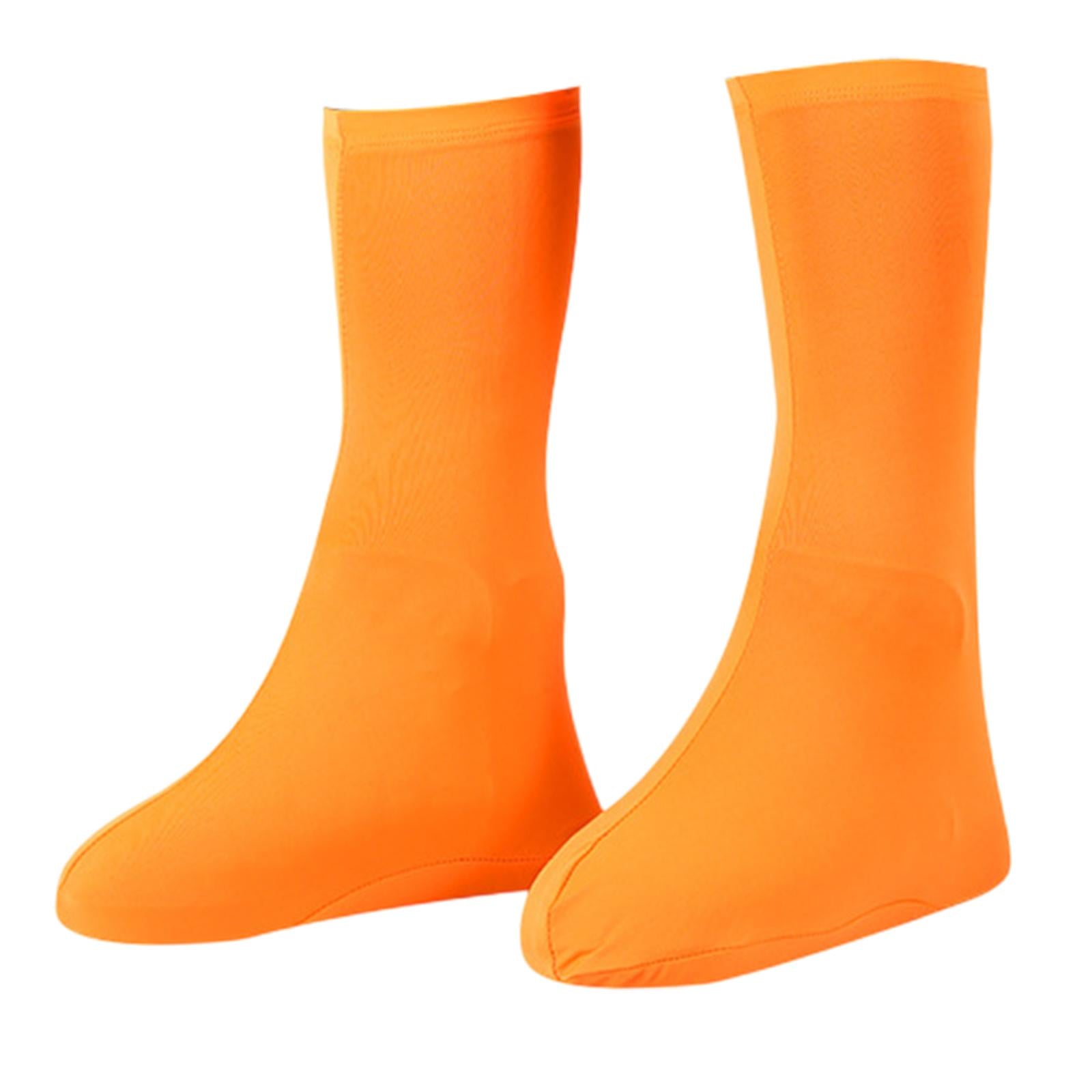 Shoes Covers Supplies Rain Snow Boots Covers for Outdoor Sports Snowy Biking Child orange