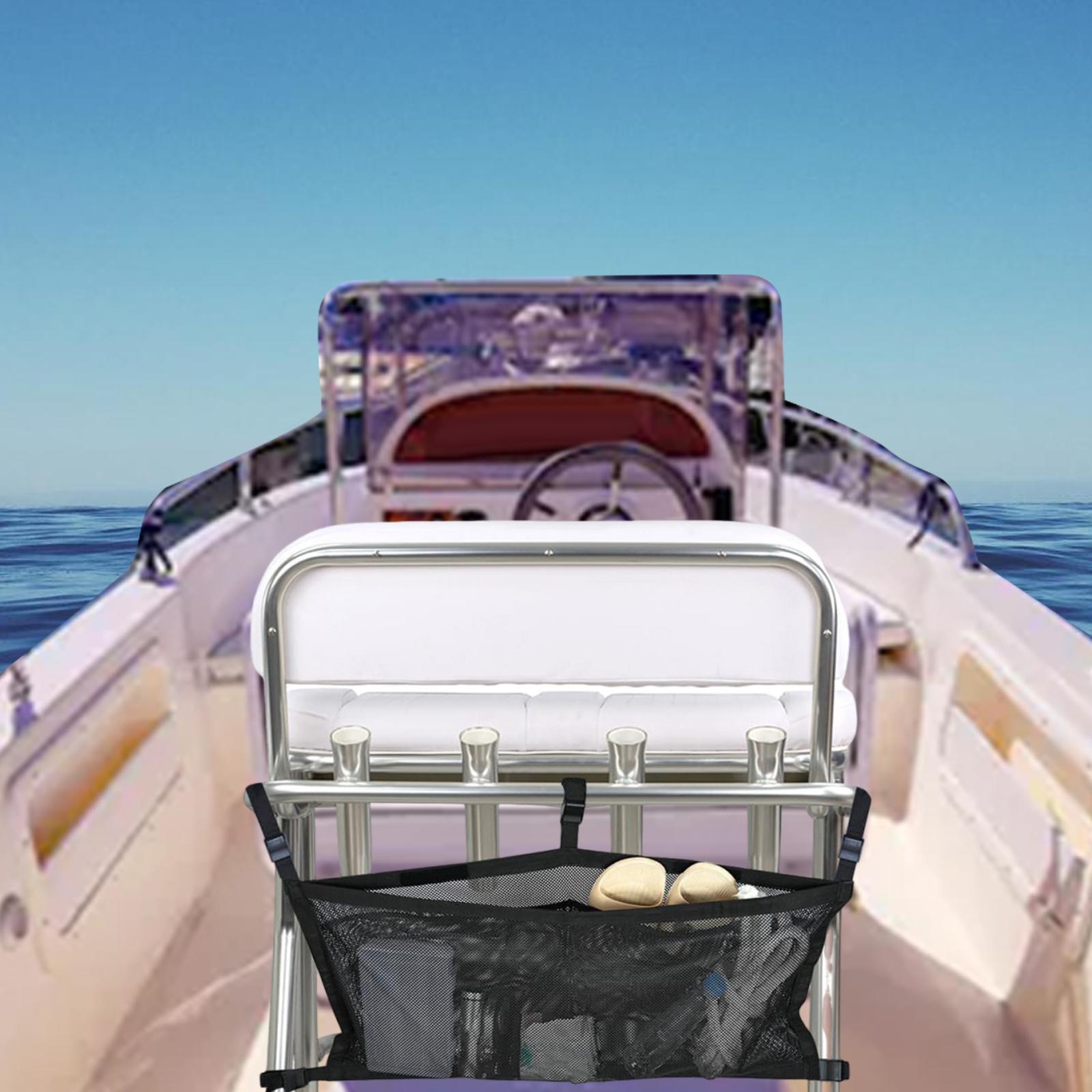 Boat Storage Bag Suspended Net with Divisions Organizer for Accessories Gear