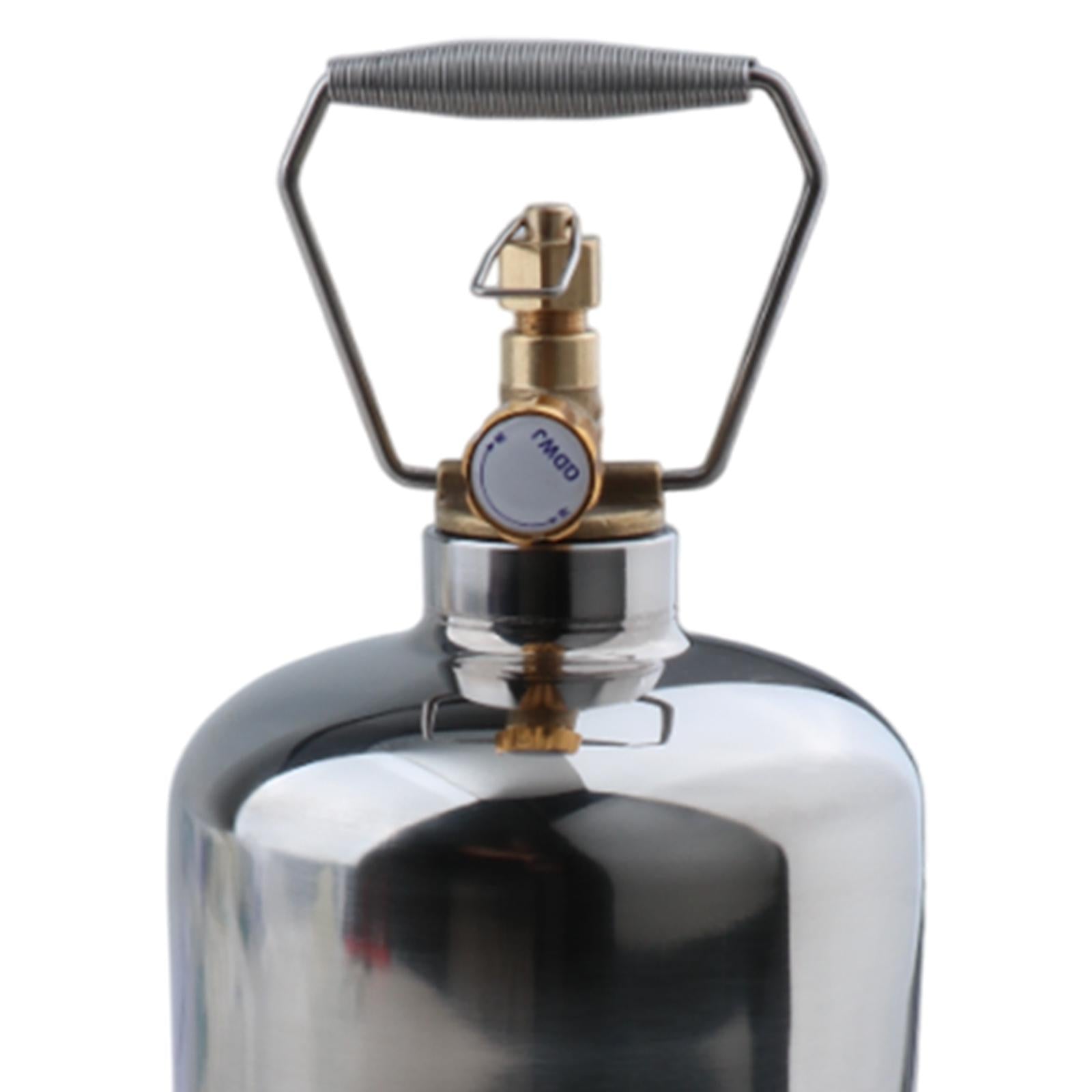 Camping Gas Tank Empty Refillable Portable for Gas Burner Hiking Backpacking 1.35L