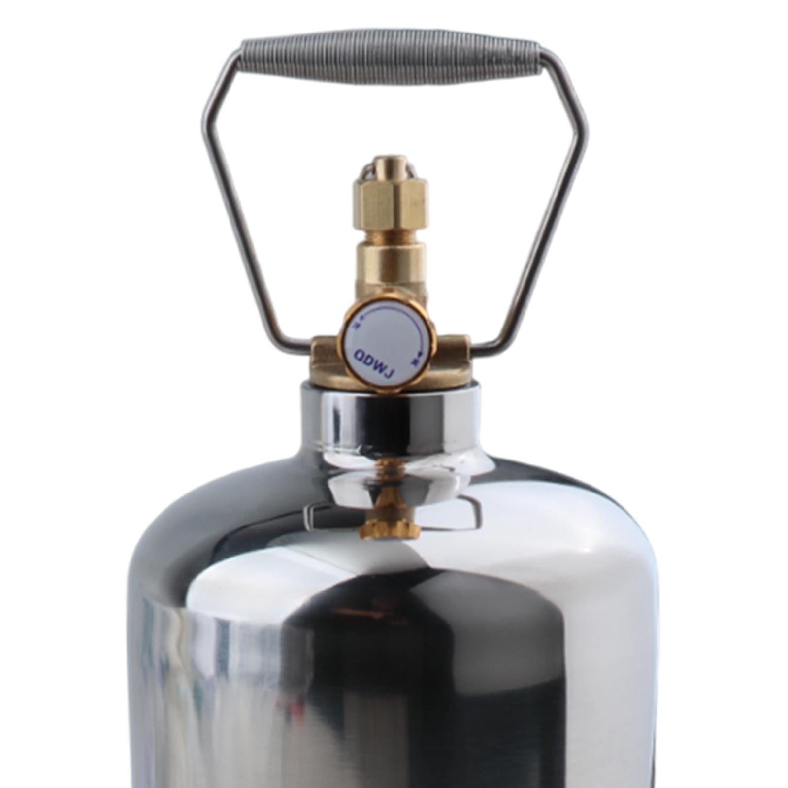 Camping Gas Tank Empty Refillable Portable for Gas Burner Hiking Backpacking 1.5L