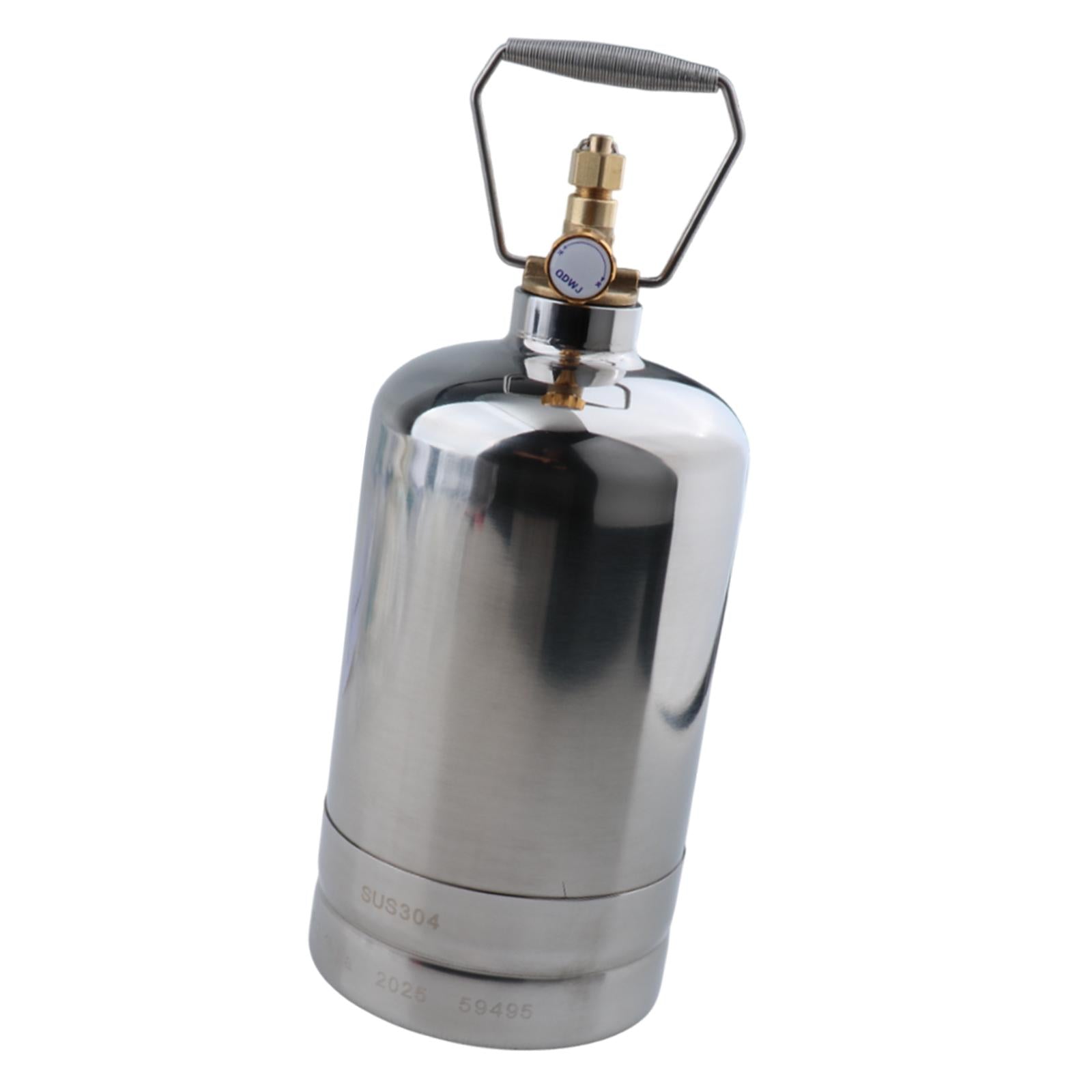 Camping Gas Tank Empty Refillable Portable for Gas Burner Hiking Backpacking 1.5L