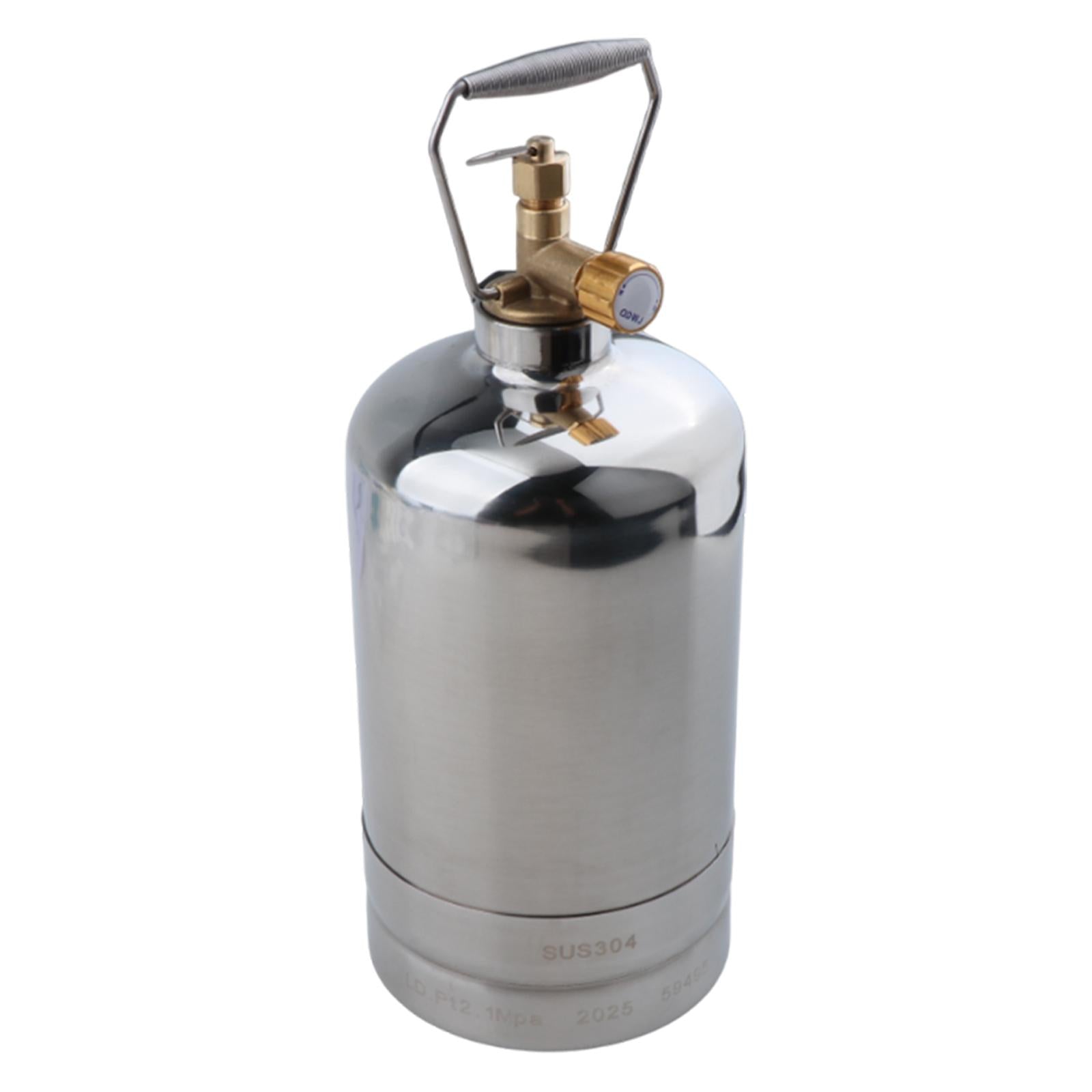 Camping Gas Tank Empty Refillable Portable for Gas Burner Hiking Backpacking 1.5L