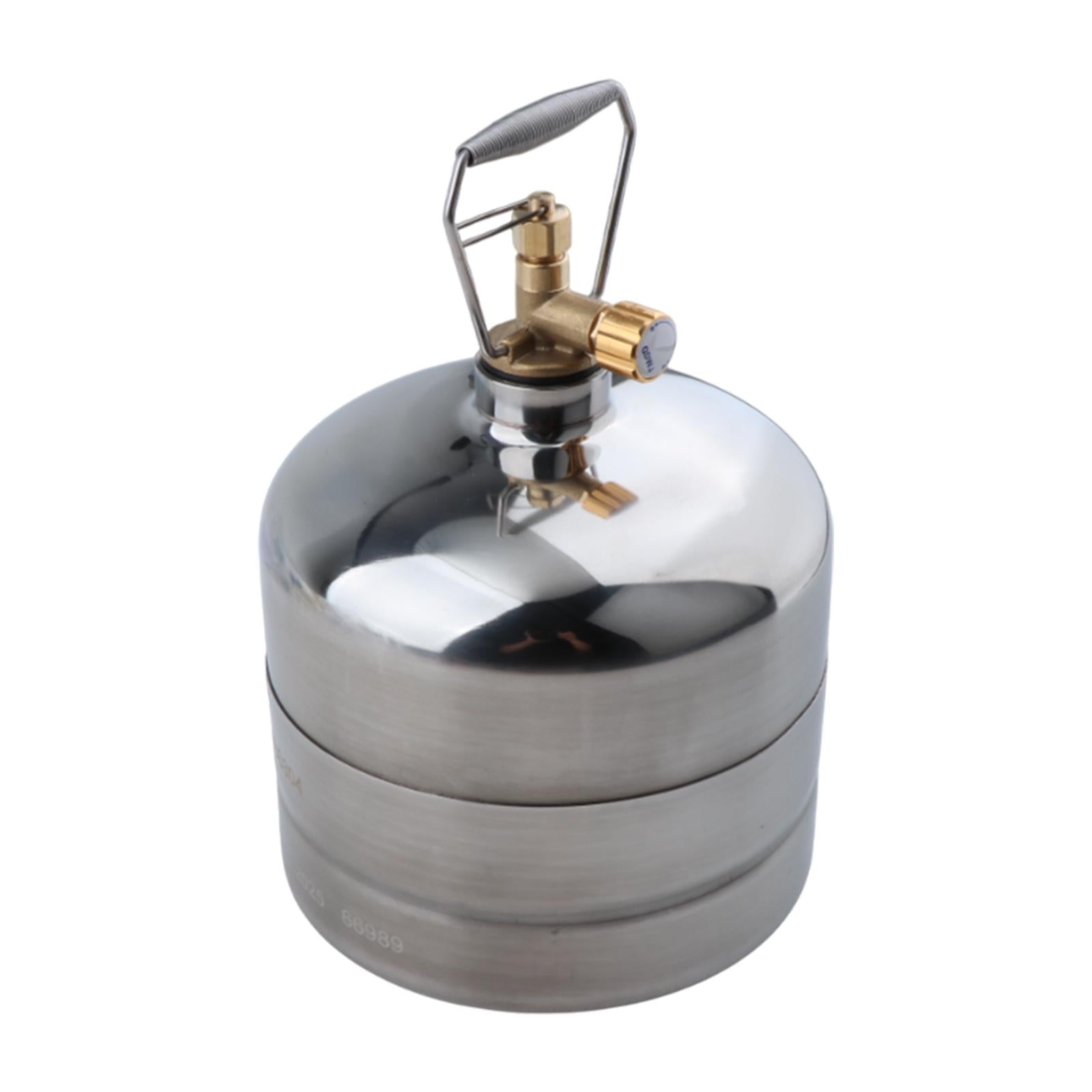 Camping Gas Tank Empty Refillable Portable for Gas Burner Hiking Backpacking 2.2L