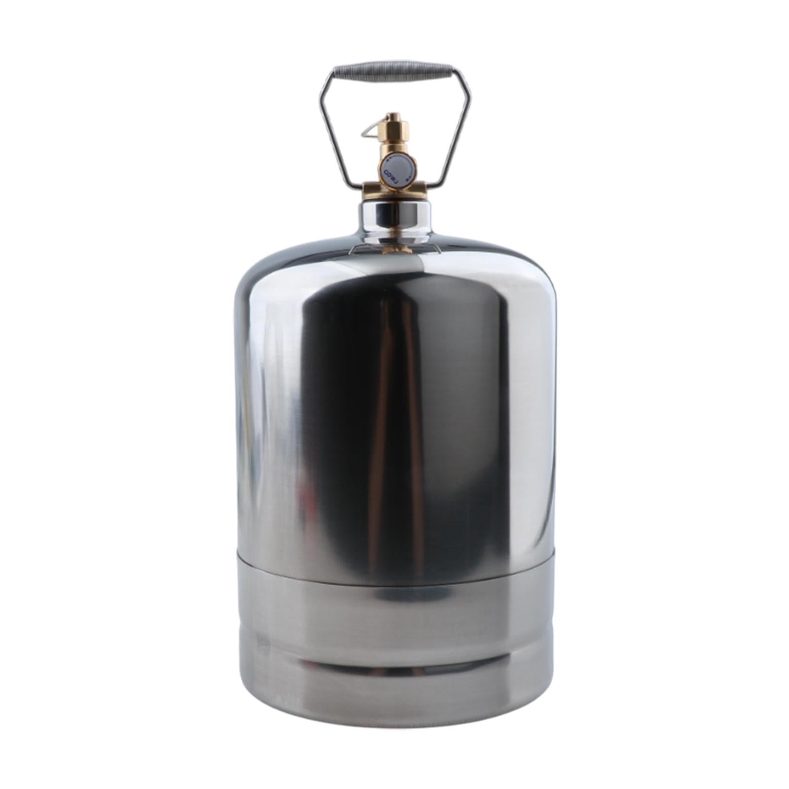 Camping Gas Tank Empty Refillable Portable for Gas Burner Hiking Backpacking 4L