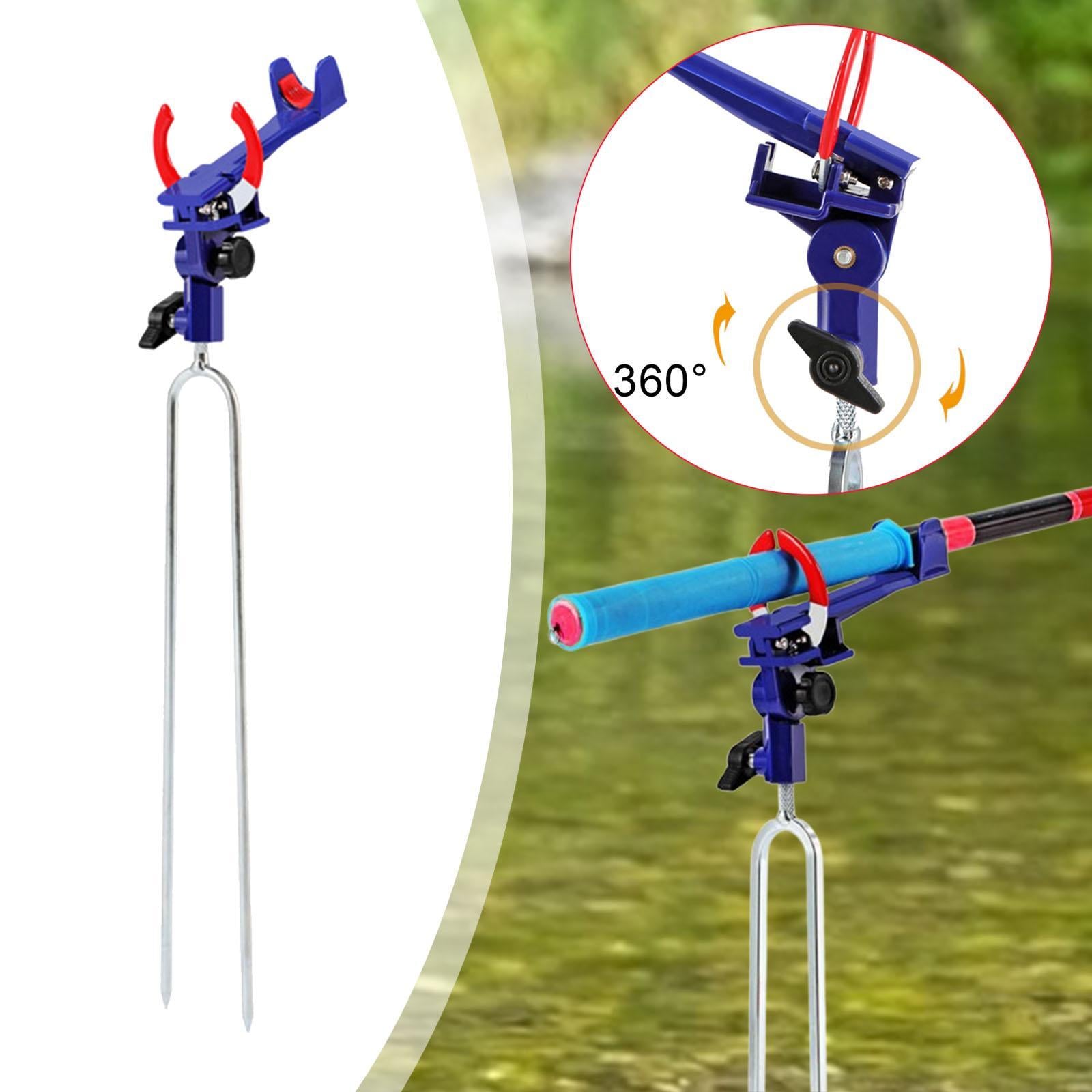 Metal Self-locking Fishing Pole Holder Non-slip for Lakes Beach Bank Fishing