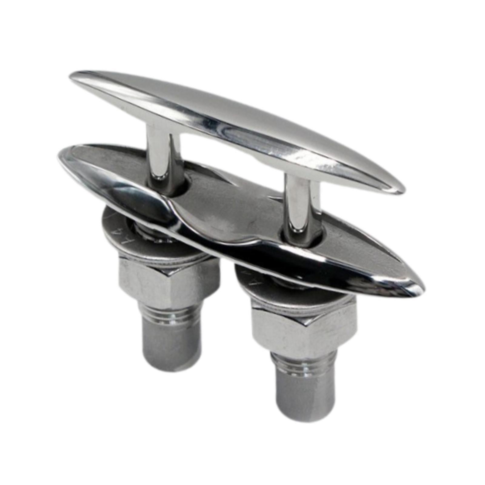 Pull up Boat Cleats Mirror Polished Sturdy Simple Assembly Marine Rope Cleat 157mm 6inch