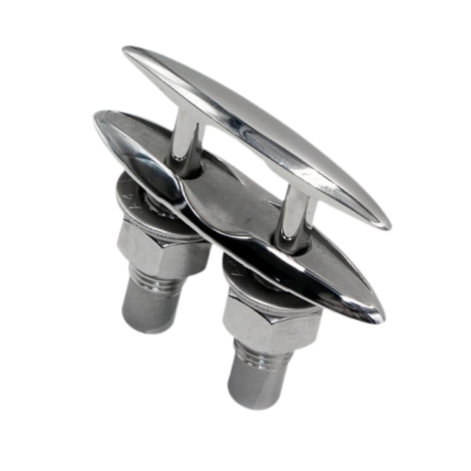 Pull up Boat Cleats Mirror Polished Sturdy Simple Assembly Marine Rope Cleat 157mm 6inch