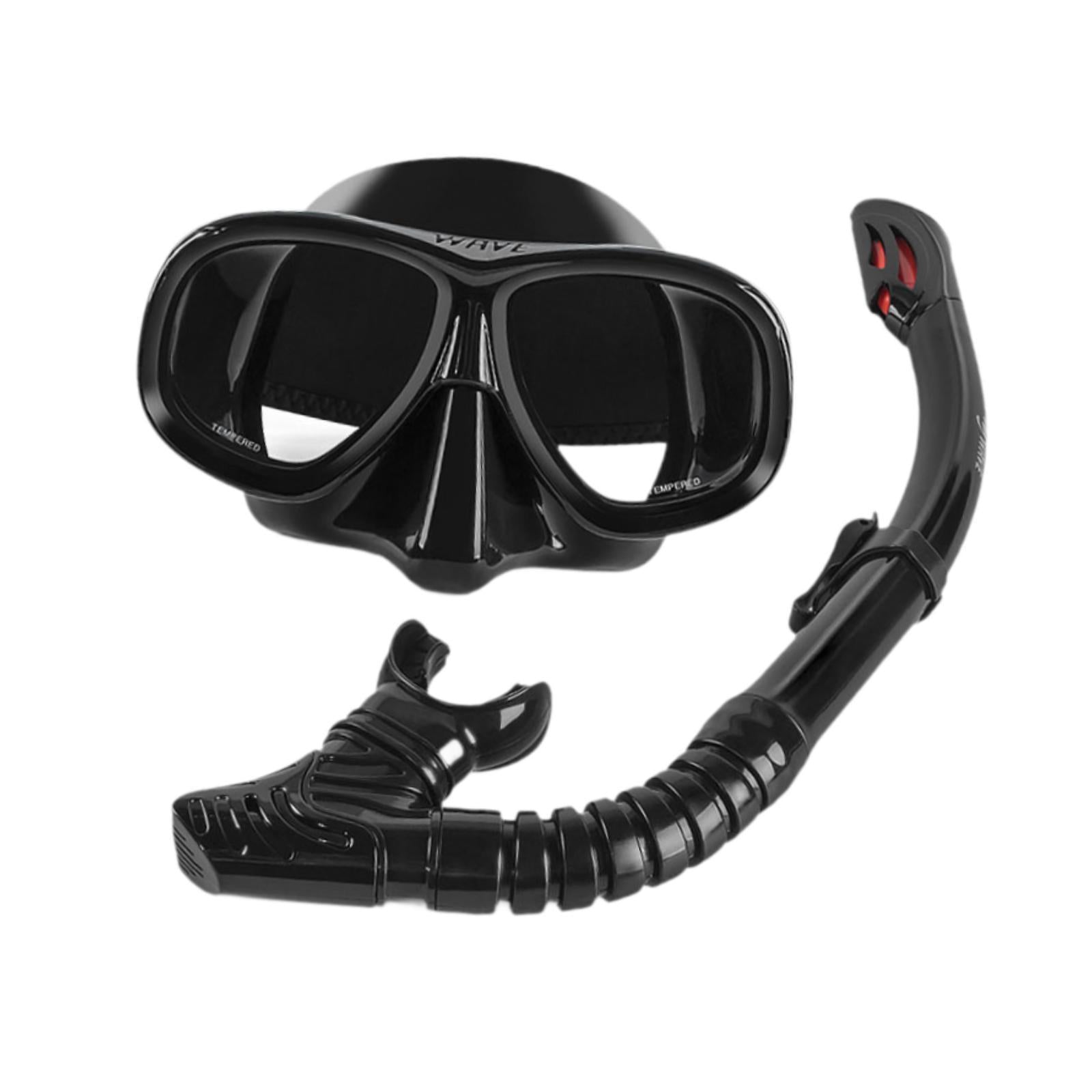 Snorkeling Gear for Adults Training Professional Dive Tempered Glass Goggles