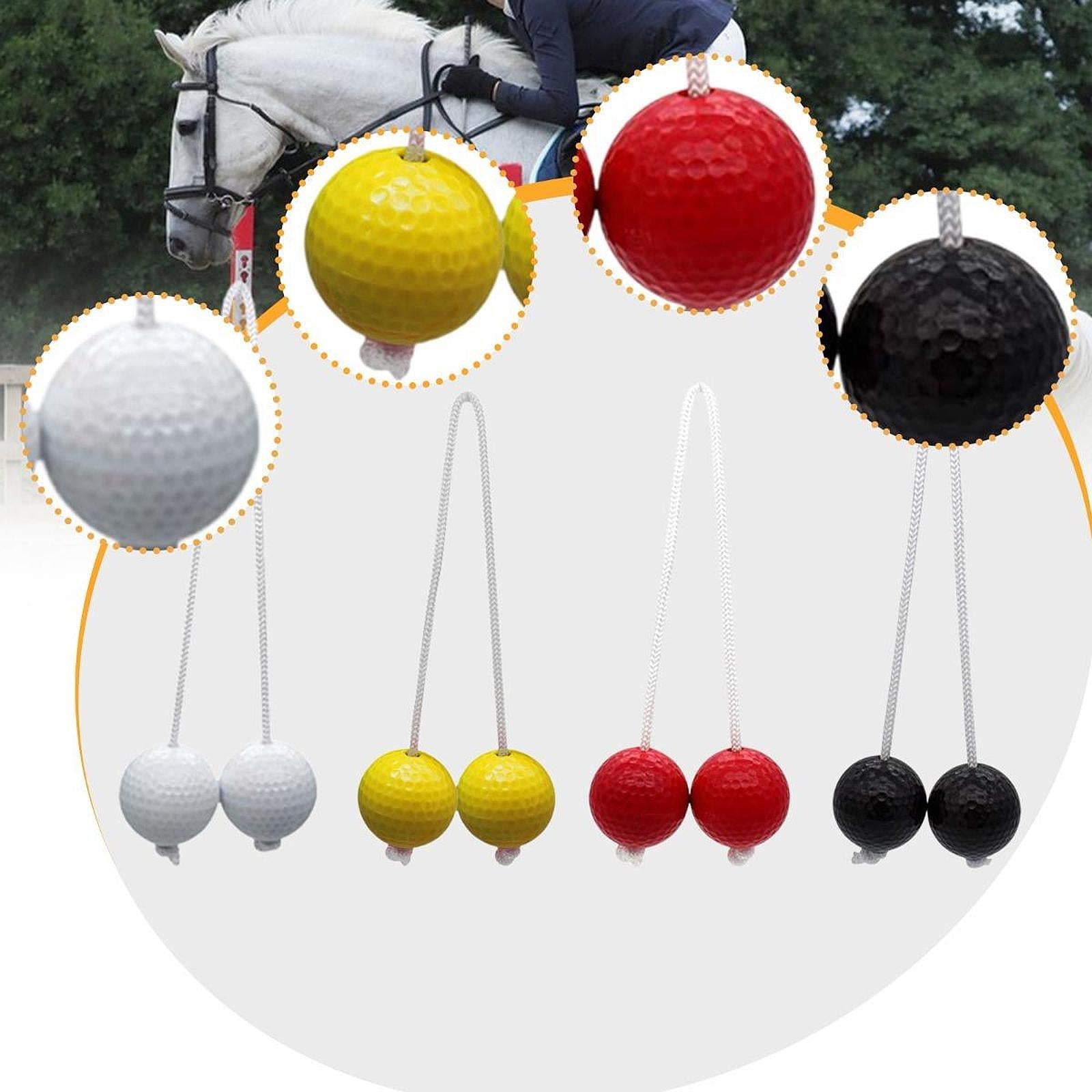 6x Ladder Balls Backyard Game Easy to Use Outdoor Lawn Yard Ladder Toss Game 3 Red and 3 Black