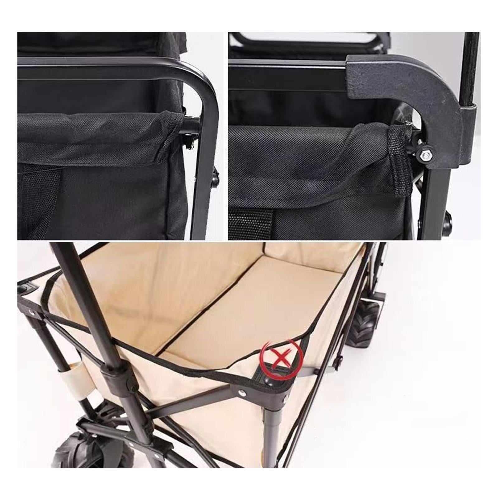 Awning Canopy with Rack Cart Handcart Sunshade for Push Cart Camping Outdoor