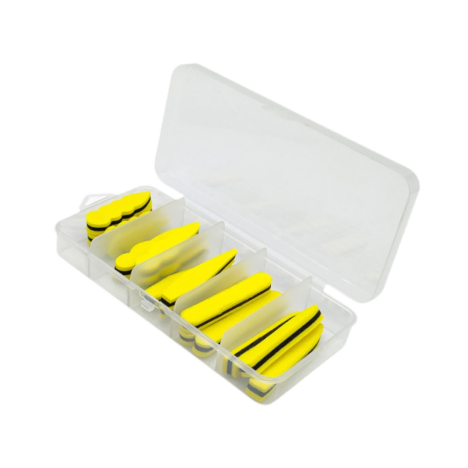 15Pcs Fly Tying Foam Bodies 5 Types Beginner Professionals DIY Fishing Lures Yellow Black