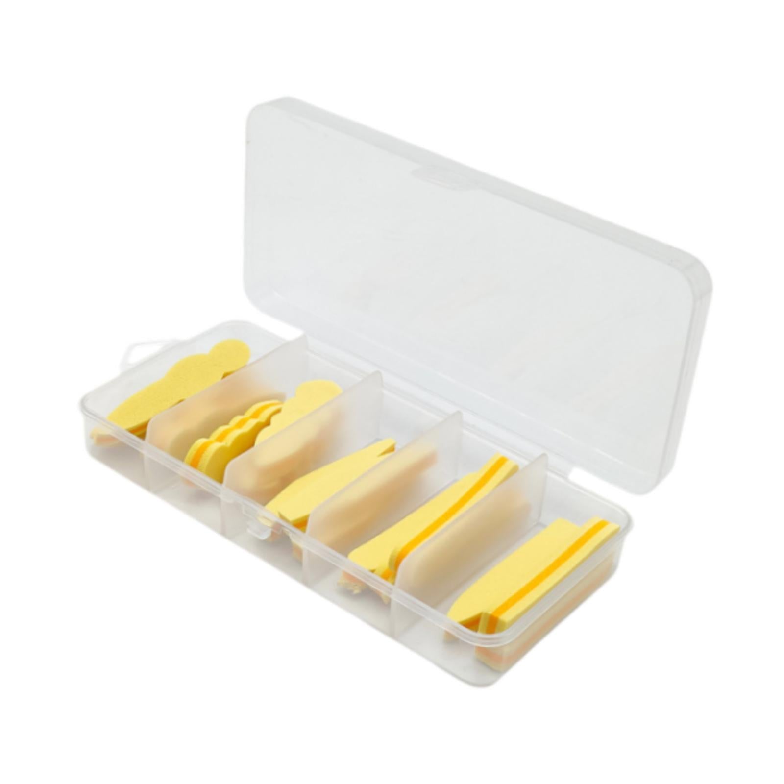 15Pcs Fly Tying Foam Bodies 5 Types Beginner Professionals DIY Fishing Lures Beige Orange