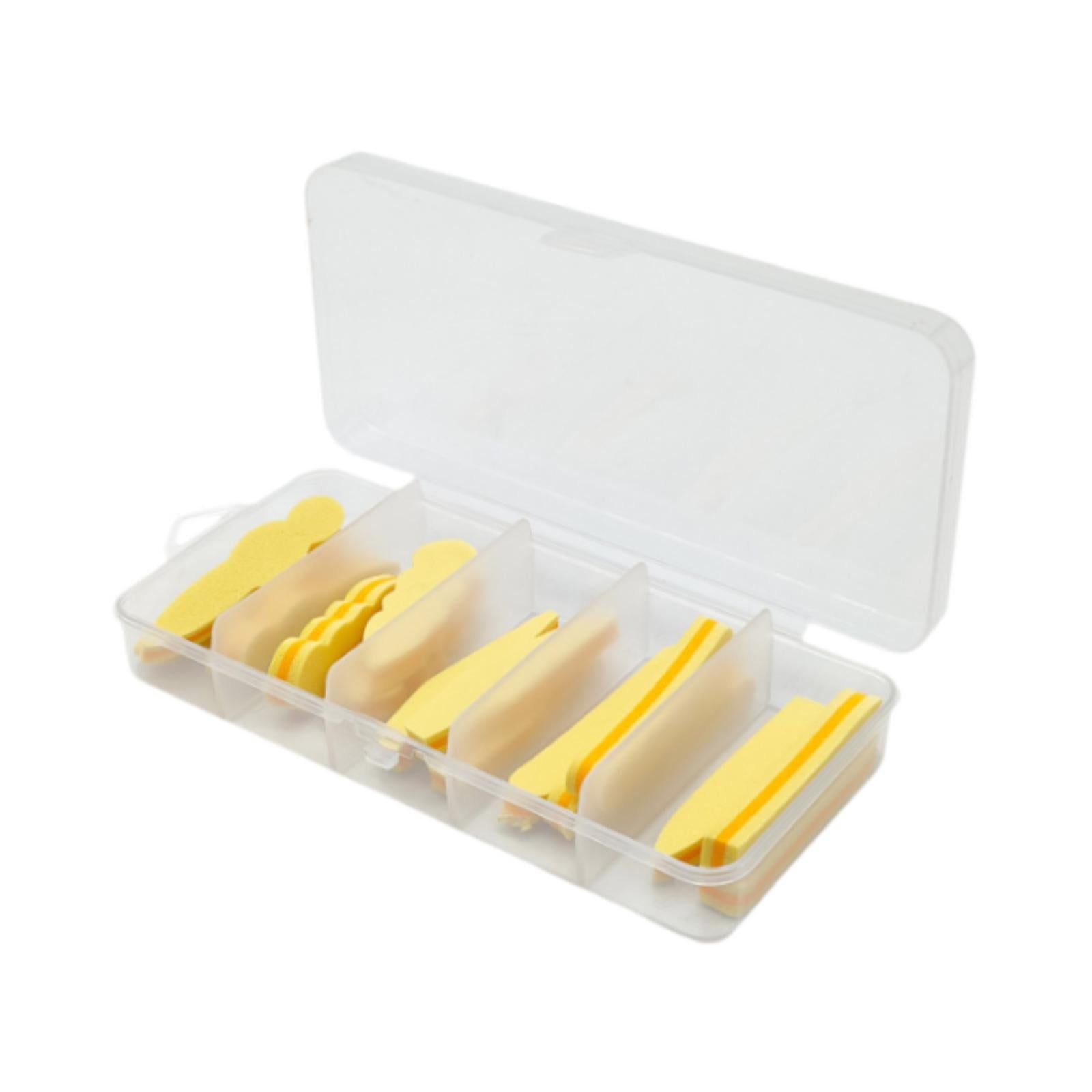 15Pcs Fly Tying Foam Bodies 5 Types Beginner Professionals DIY Fishing Lures Beige Orange
