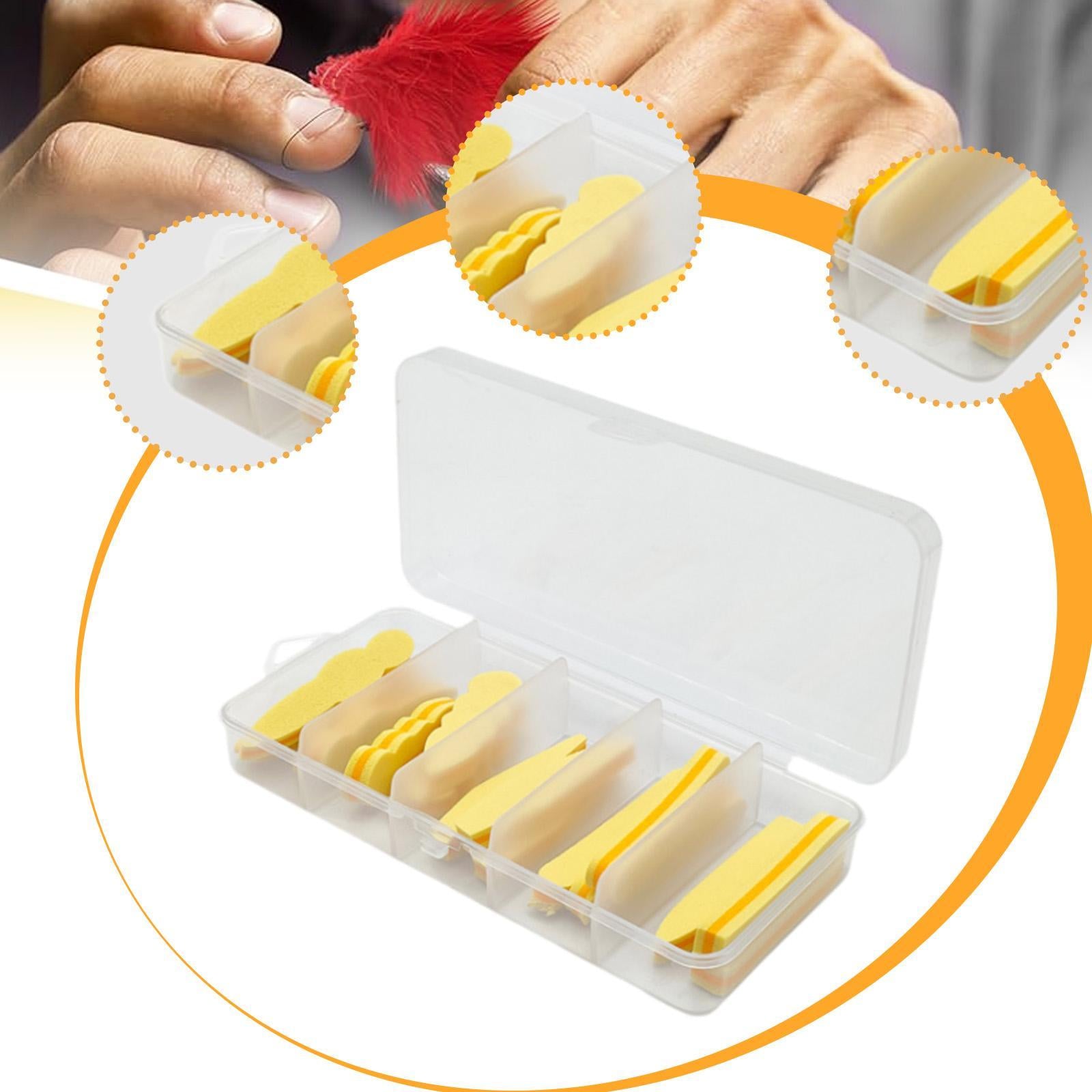15Pcs Fly Tying Foam Bodies 5 Types Beginner Professionals DIY Fishing Lures Beige Orange