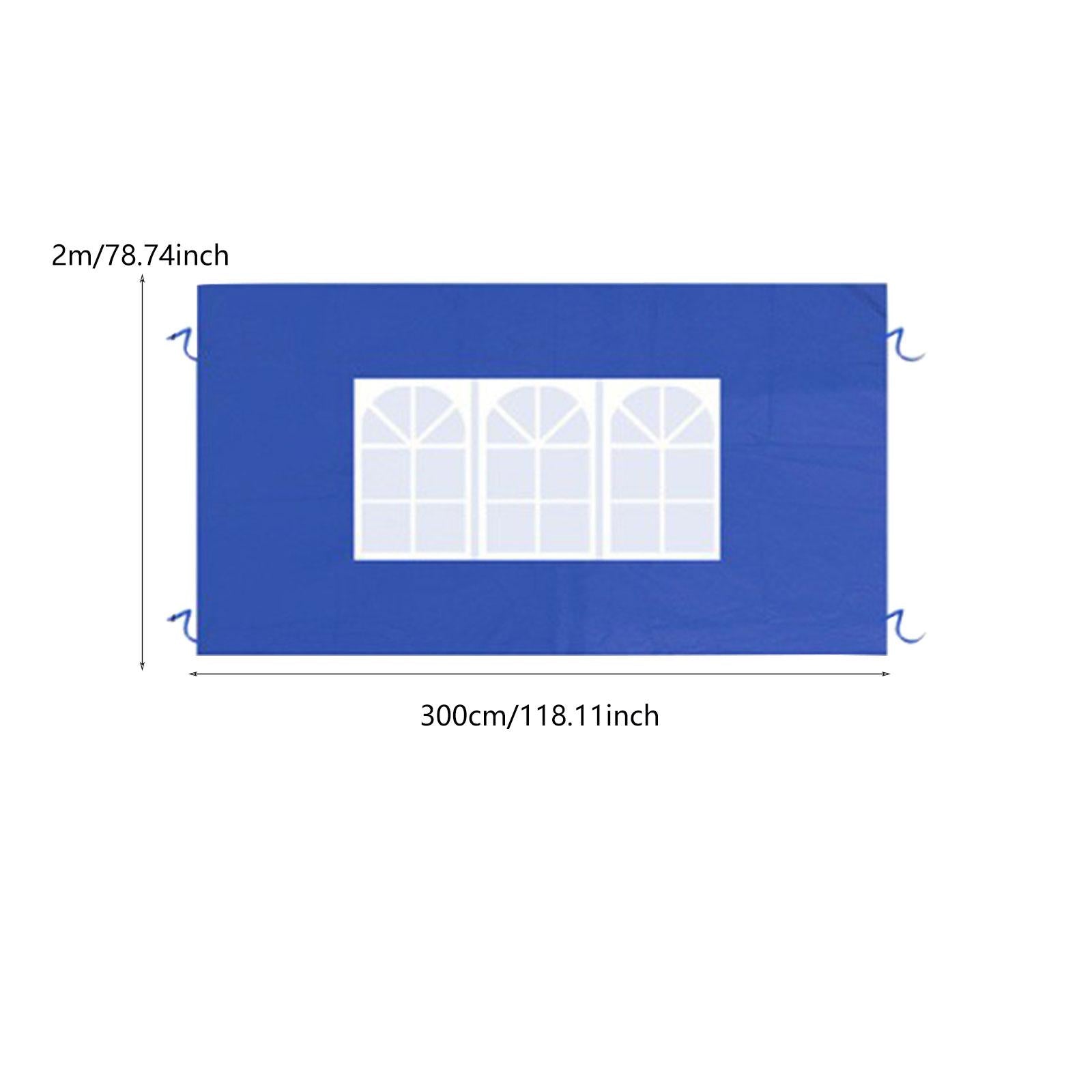 Side Wall Panel Portable Replacement Tent Sidewall for Sunshade Awning Patio Blue