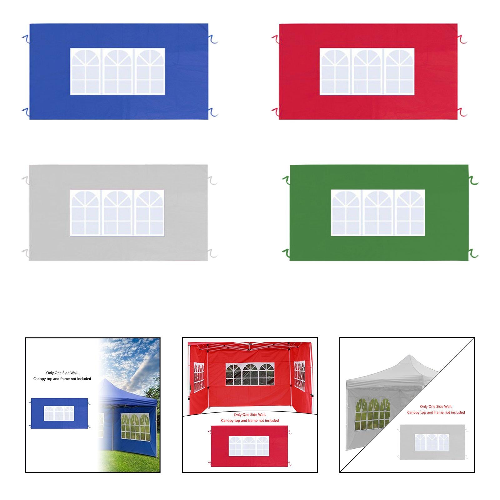 Side Wall Panel Portable Replacement Tent Sidewall for Sunshade Awning Patio Blue