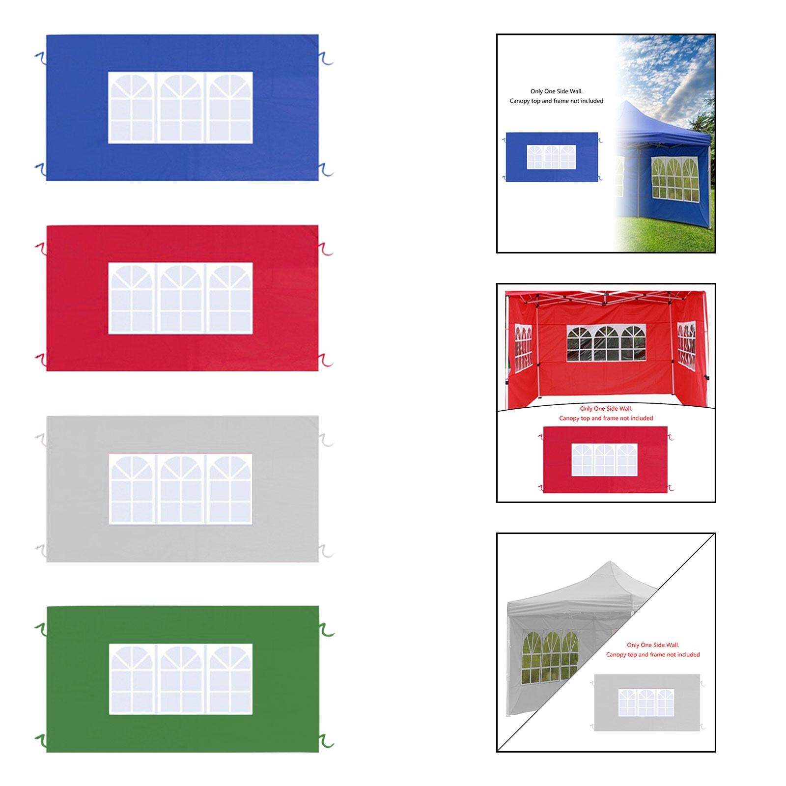 Side Wall Panel Portable Replacement Tent Sidewall for Sunshade Awning Patio Blue