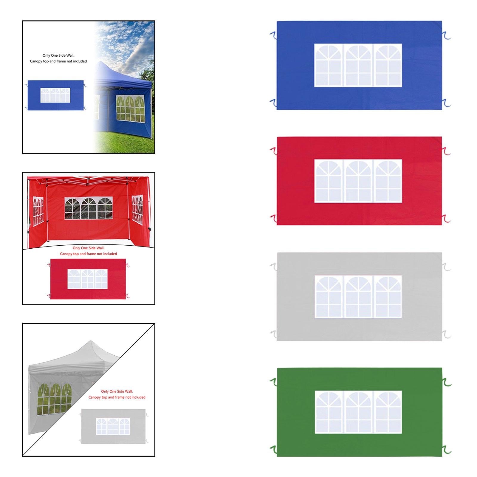 Side Wall Panel Portable Replacement Tent Sidewall for Sunshade Awning Patio Blue