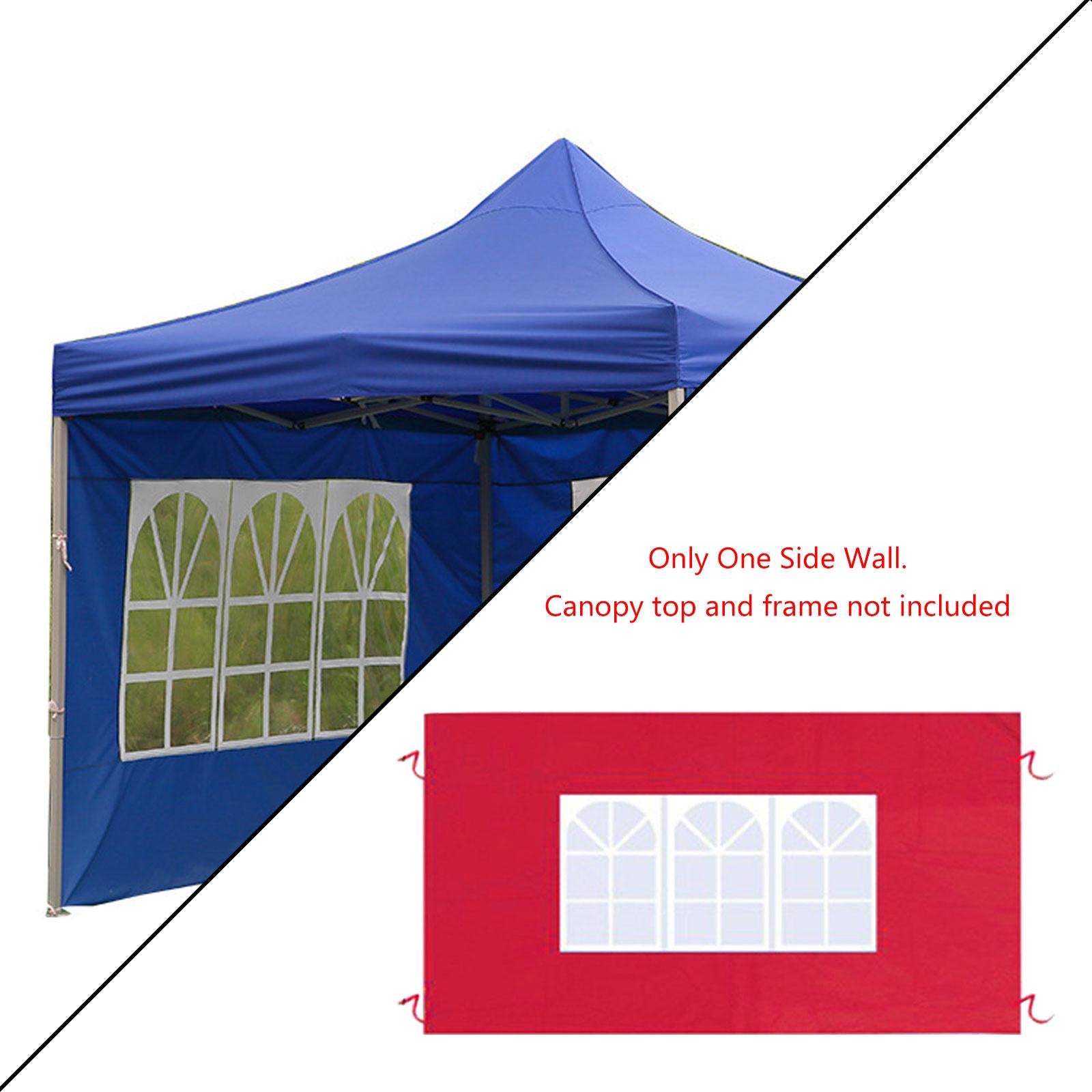 Side Wall Panel Portable Replacement Tent Sidewall for Sunshade Awning Patio Red