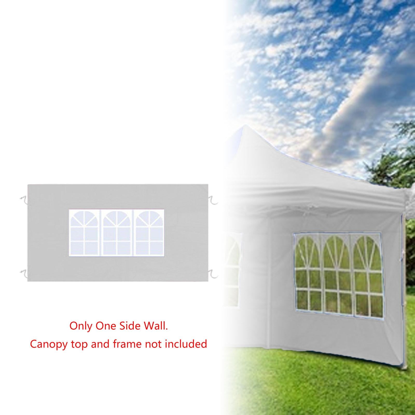 Side Wall Panel Portable Replacement Tent Sidewall for Sunshade Awning Patio White