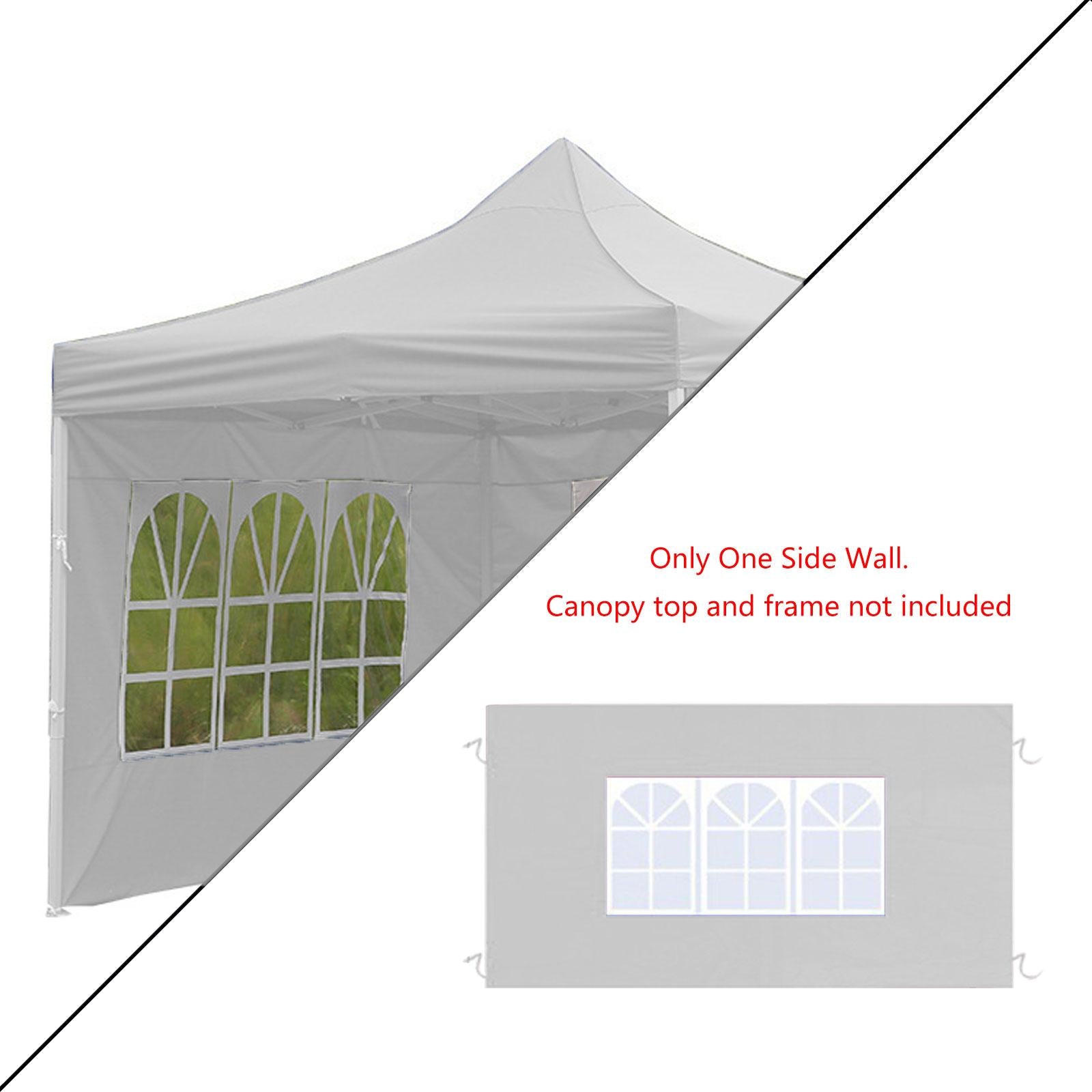 Side Wall Panel Portable Replacement Tent Sidewall for Sunshade Awning Patio White
