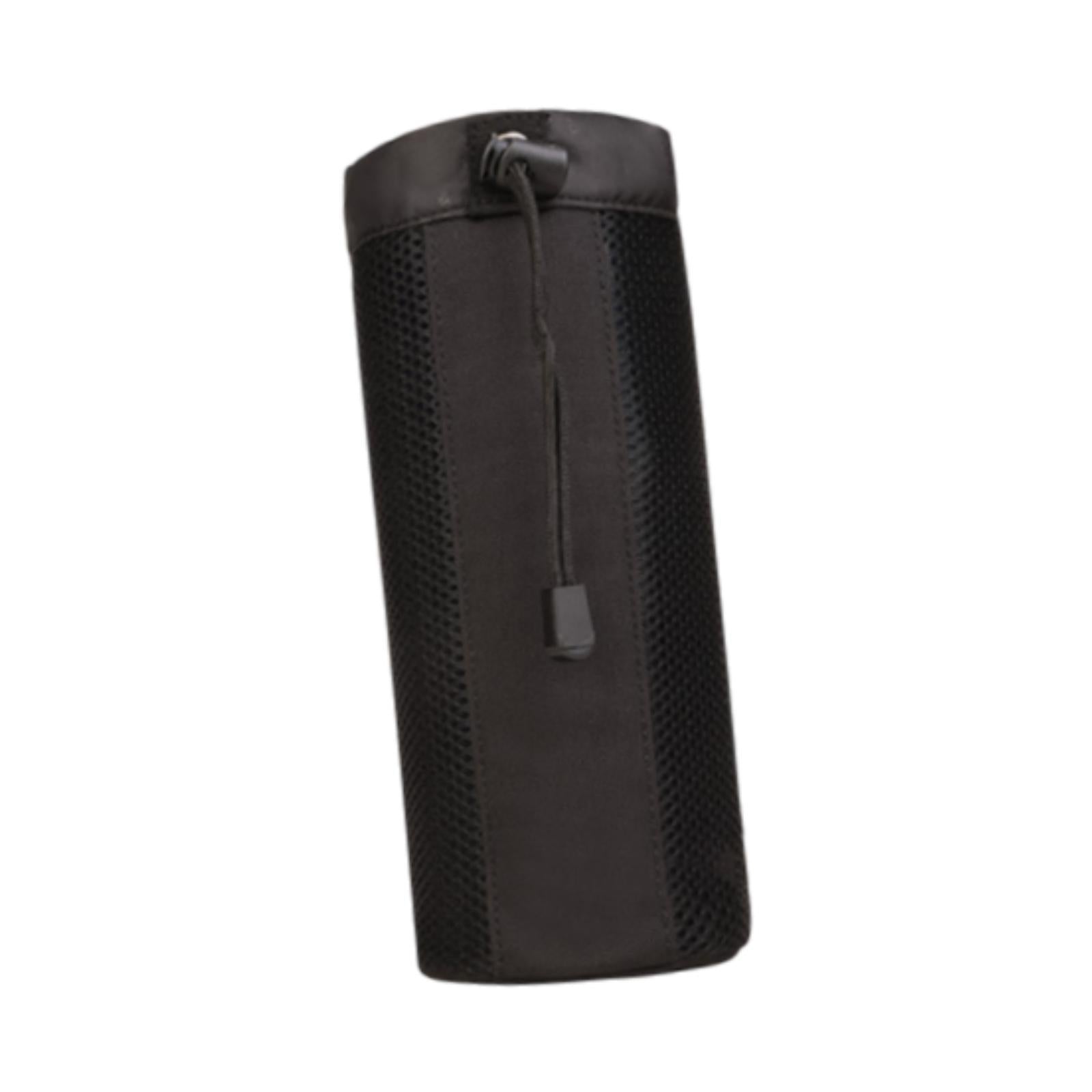 Waist Hanging Water Bottle Bag Nylon Mesh Sleeve for Outdoor Climbing Sturdy Black