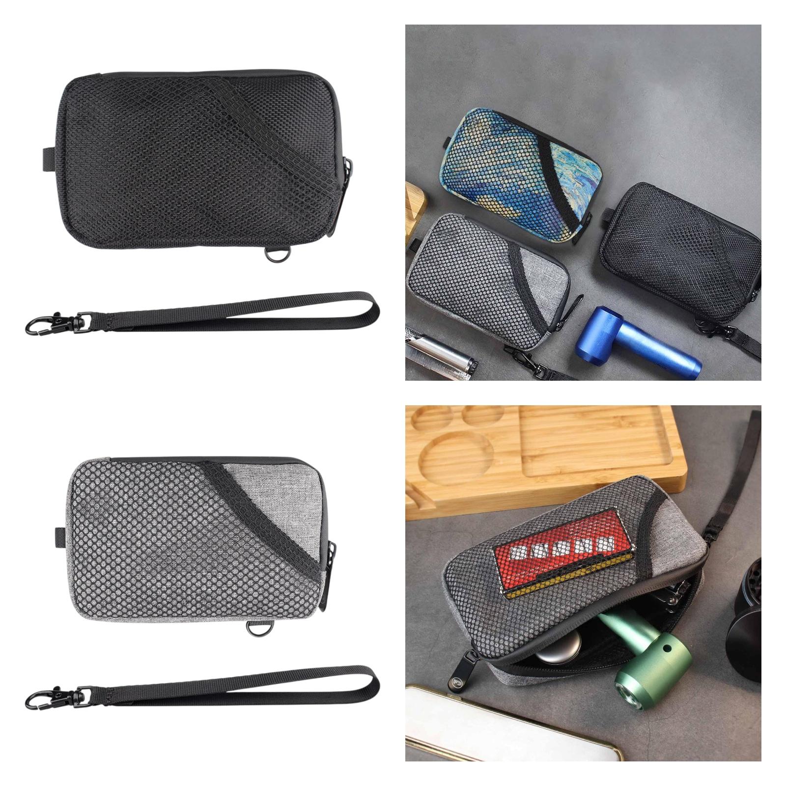 Pipe Storage Bag Large Capacity Travel Accessories Wallet for Outdoor Travel Black