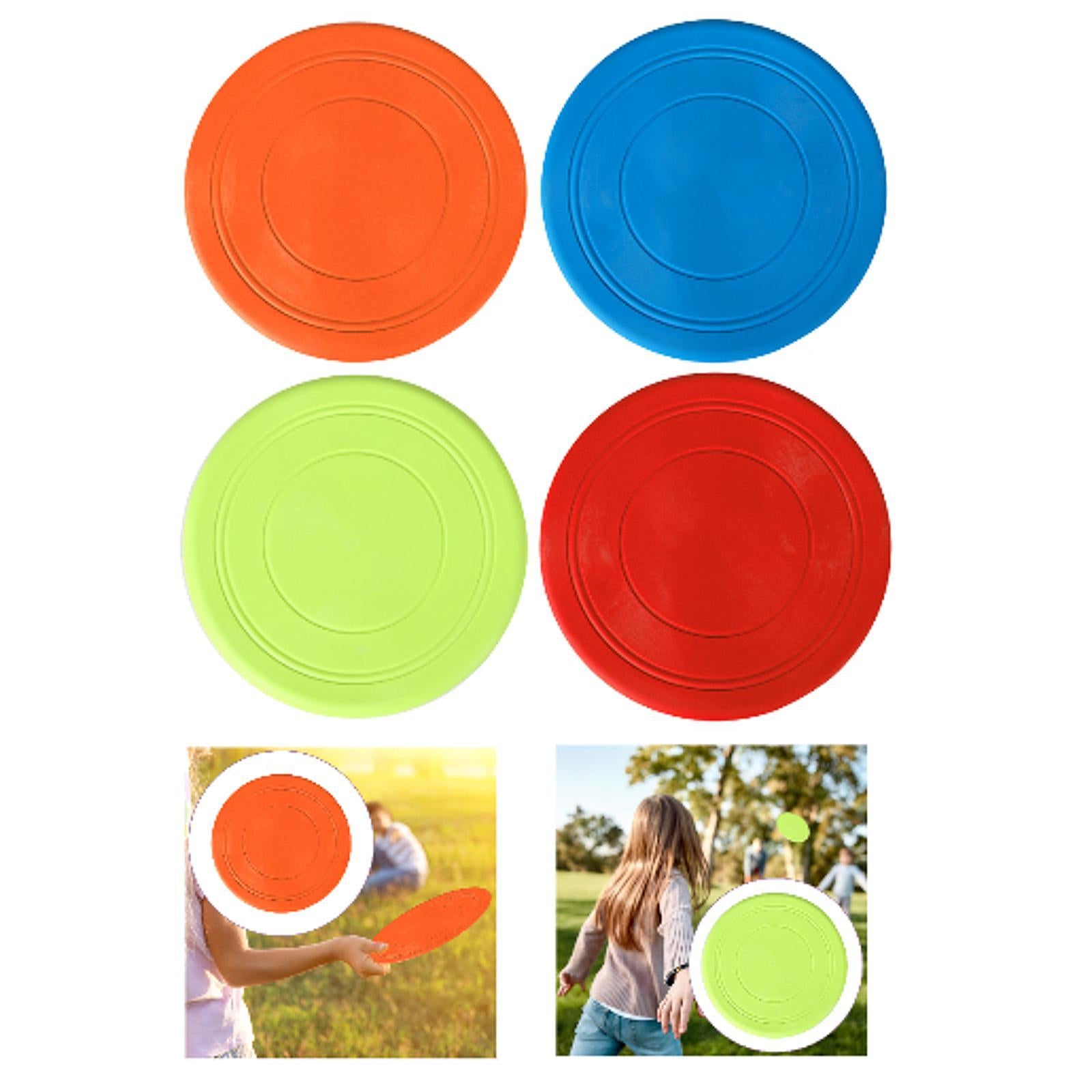 2Pcs Kids Flying Discs Outdoor Children Playing for Picnic Background Garden Orange