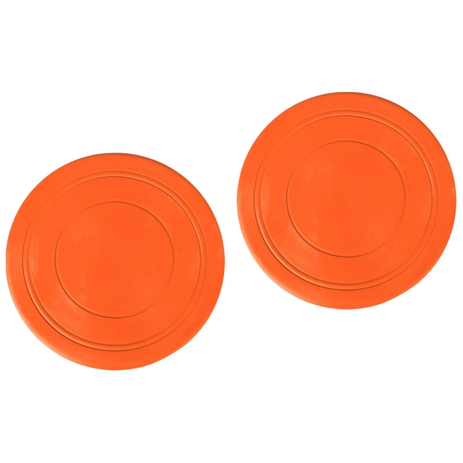 2Pcs Kids Flying Discs Outdoor Children Playing for Picnic Background Garden Orange