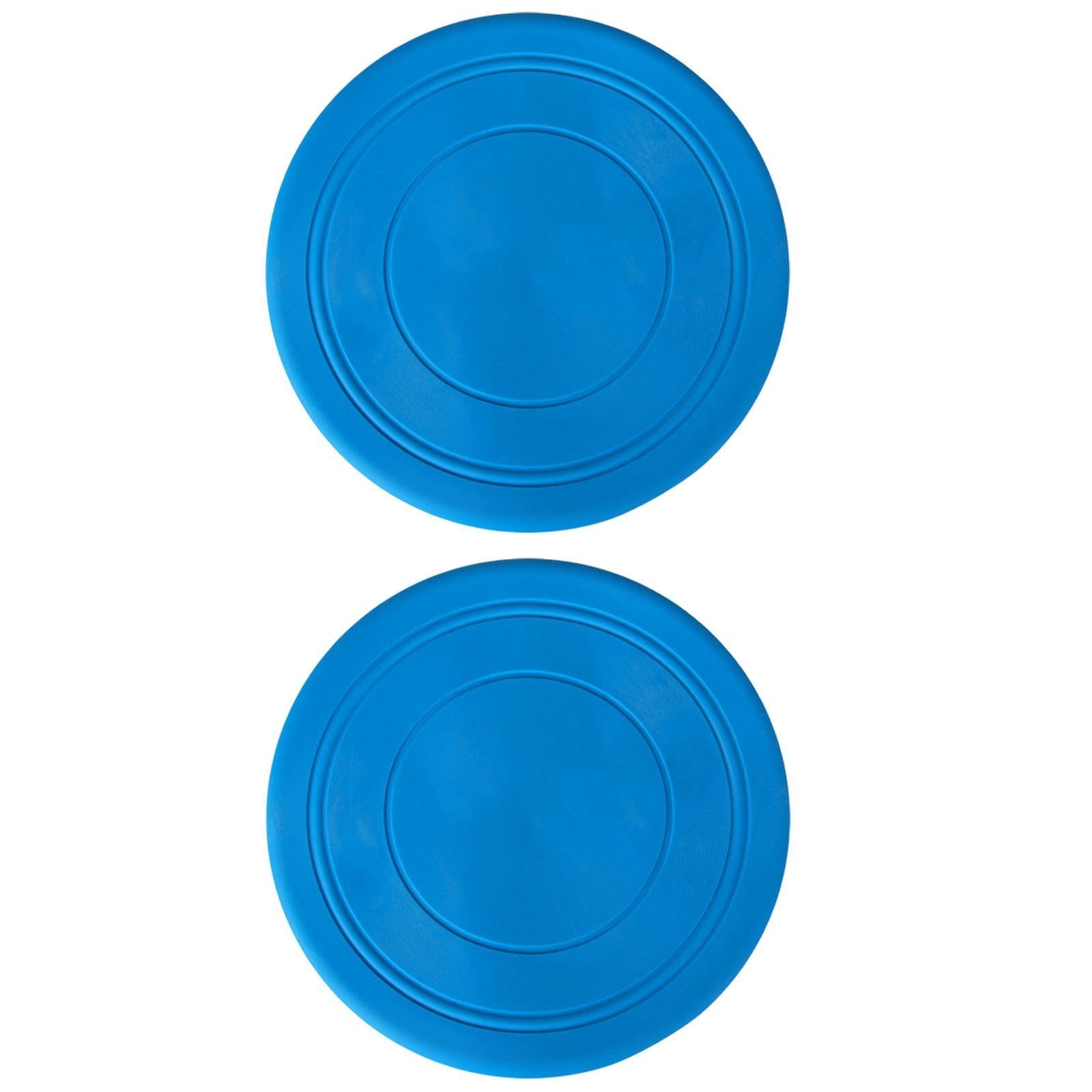 2Pcs Kids Flying Discs Outdoor Children Playing for Picnic Background Garden Blue