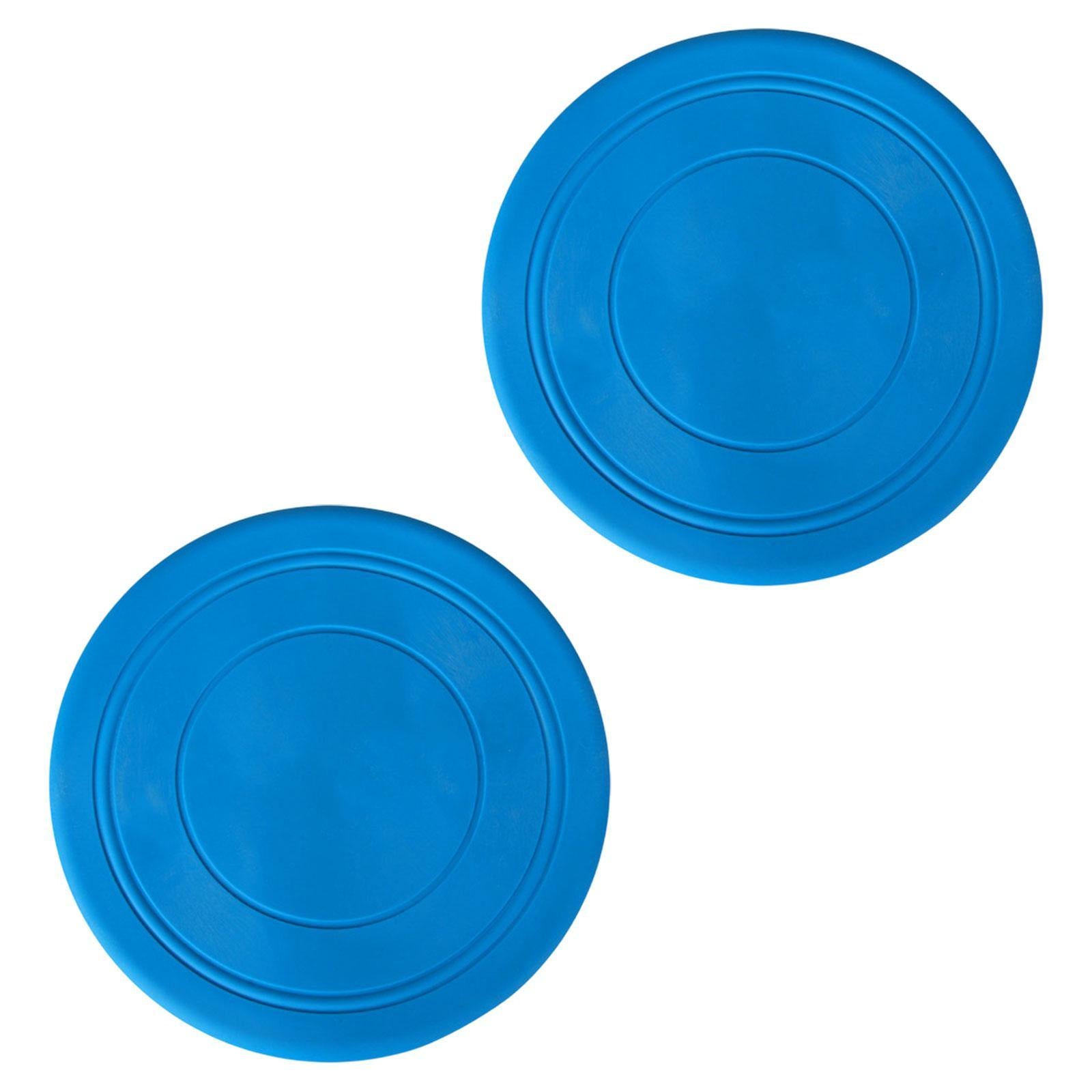 2Pcs Kids Flying Discs Outdoor Children Playing for Picnic Background Garden Blue