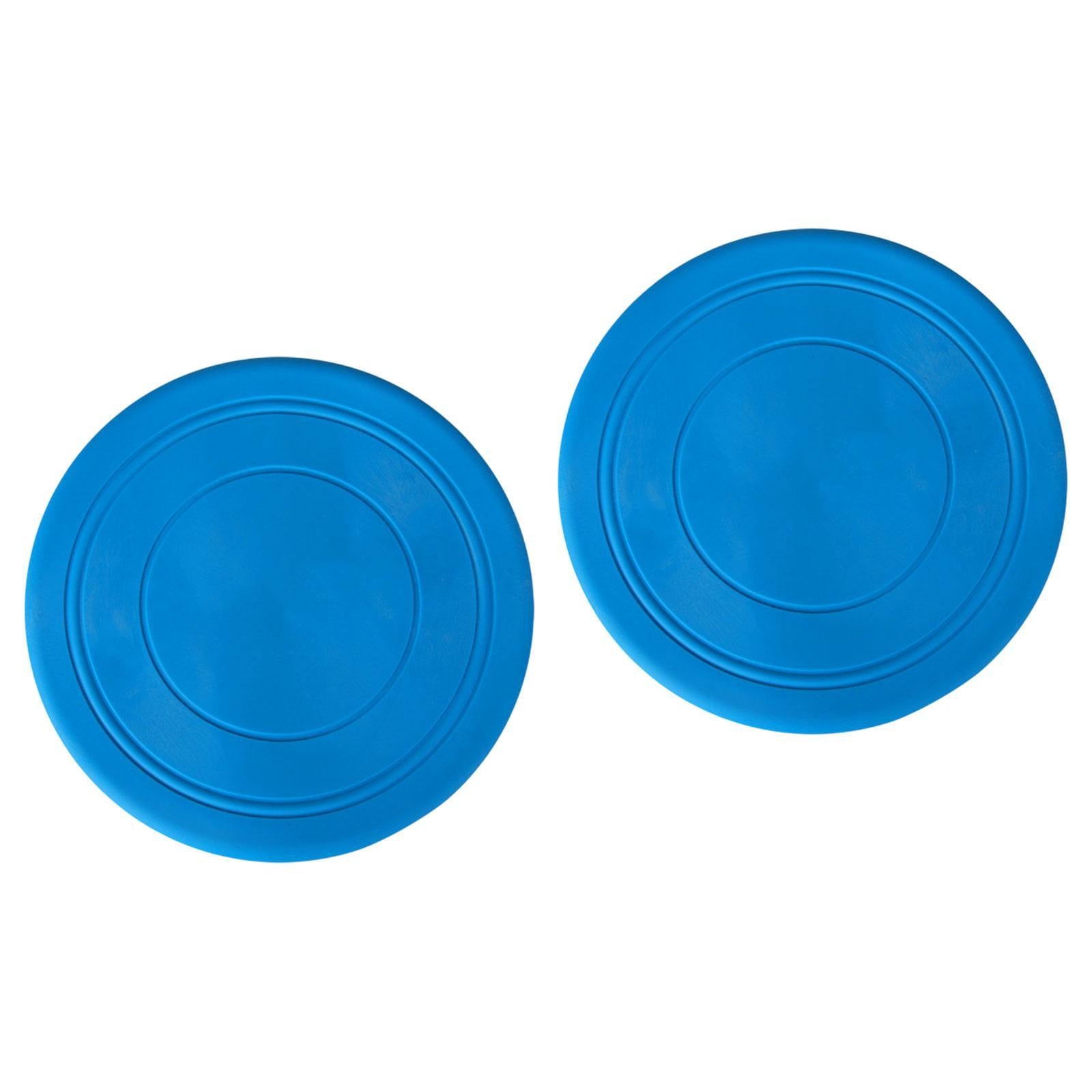 2Pcs Kids Flying Discs Outdoor Children Playing for Picnic Background Garden Blue