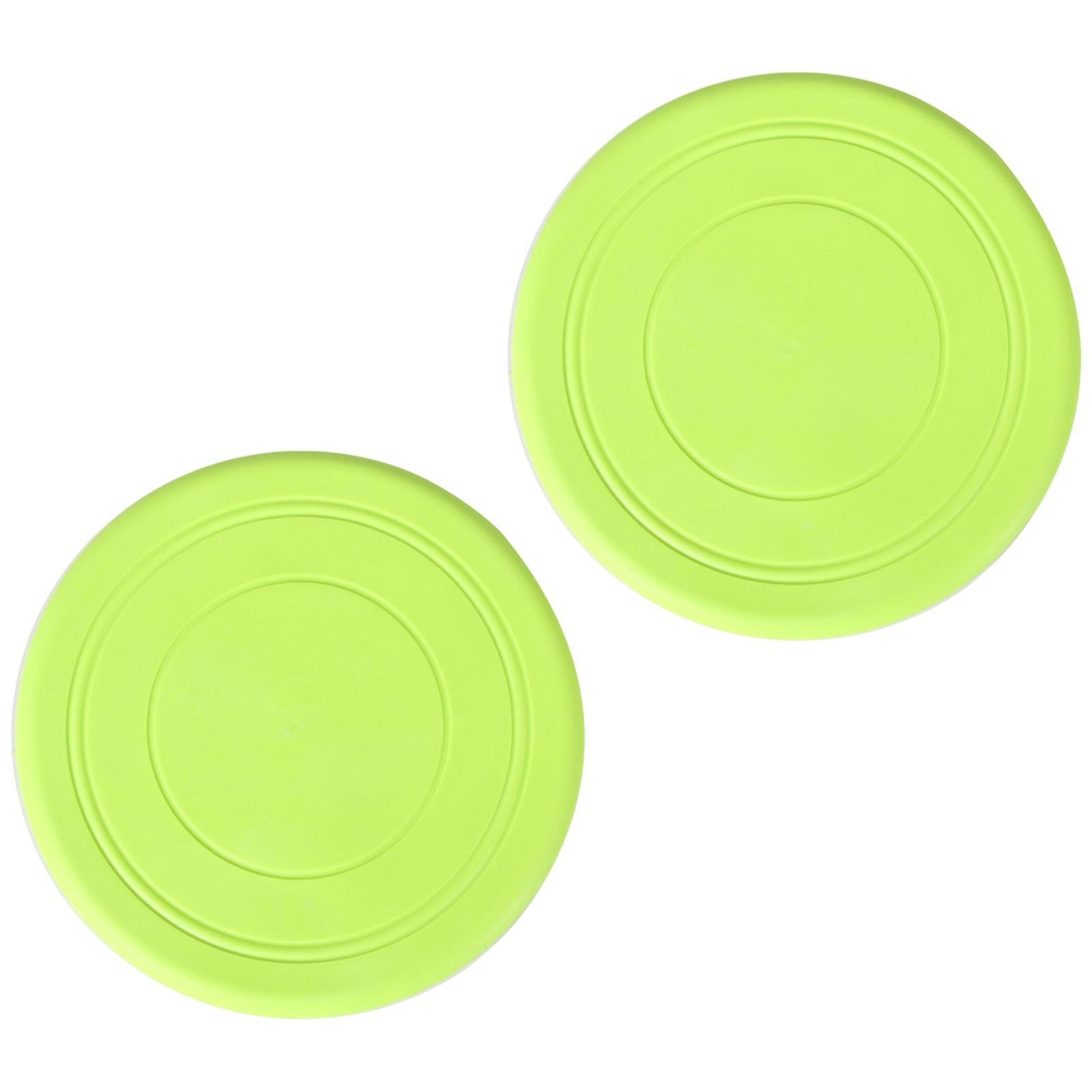 2Pcs Kids Flying Discs Outdoor Children Playing for Picnic Background Garden Green