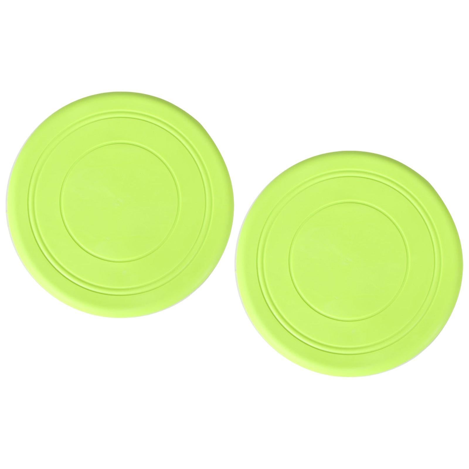 2Pcs Kids Flying Discs Outdoor Children Playing for Picnic Background Garden Green