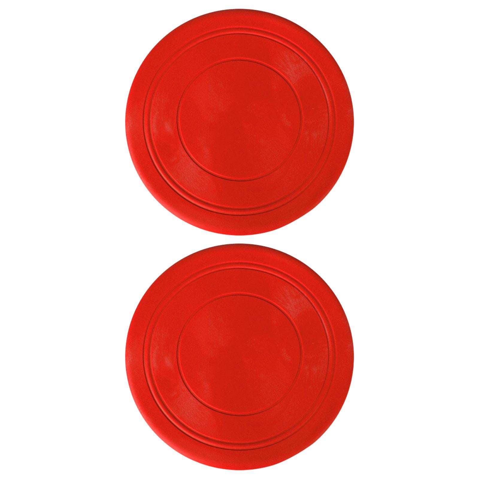2Pcs Kids Flying Discs Outdoor Children Playing for Picnic Background Garden Red