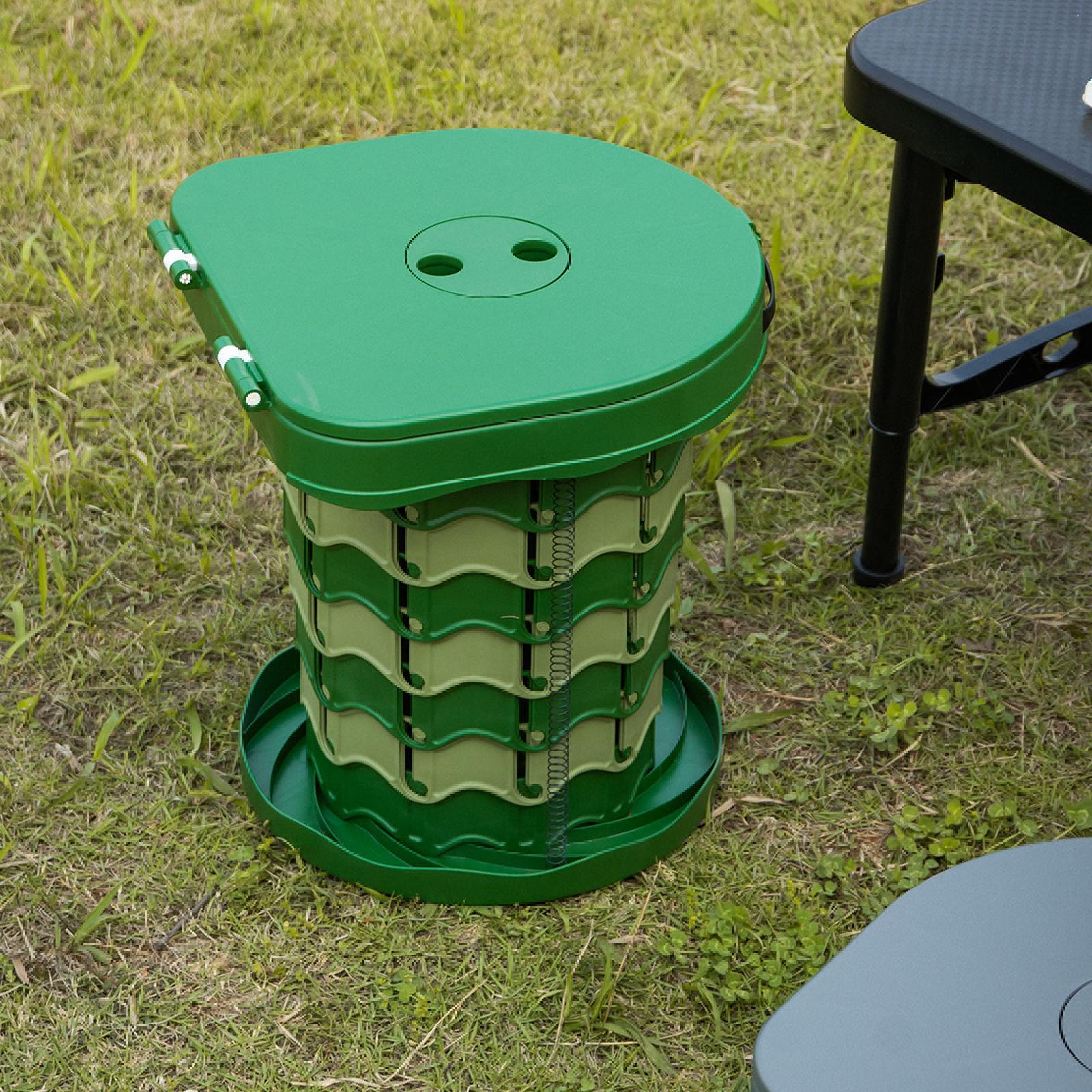 Foldable Toilet Stool Travel Potty Beach Backpacking Portable Camping Toilet Black