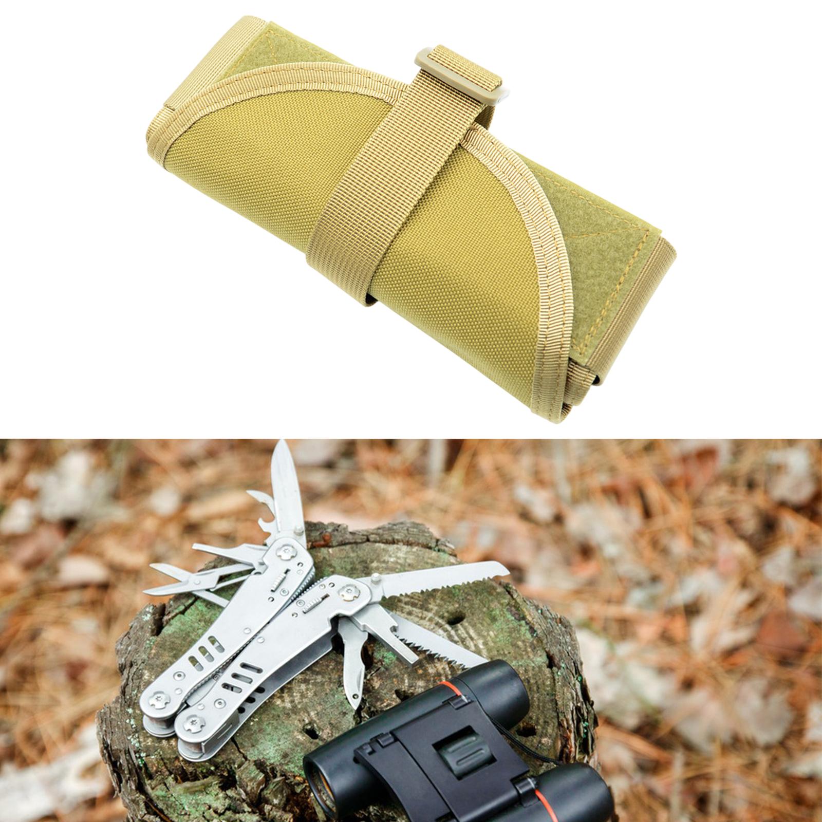 Garden Gear Storage Roll Bag Outdoor Tool Roll for Pliers Garden Garden Khaki