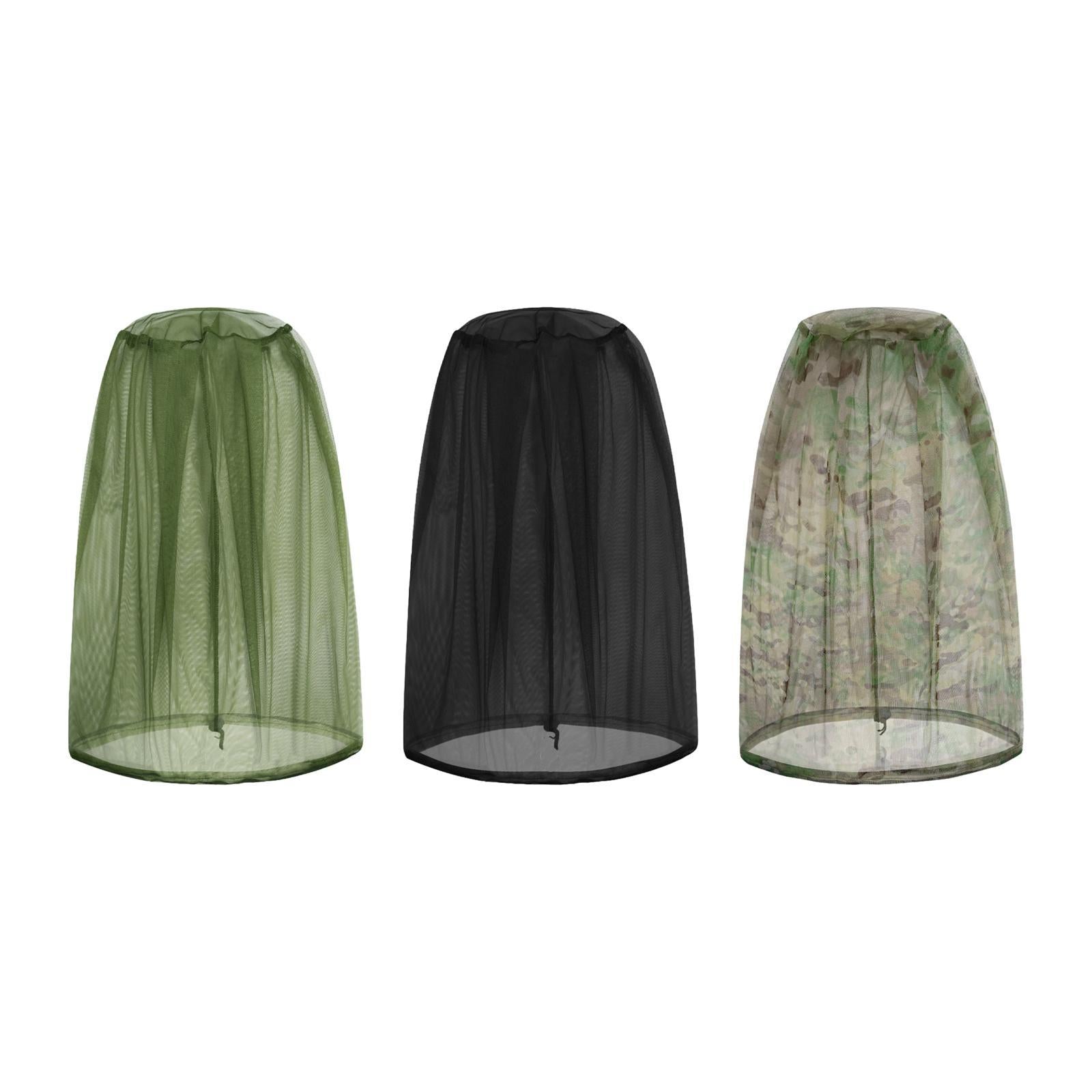 Mosquito Head Net Mosquito Face Shield for Fishing Outdoor Activities Travel Green