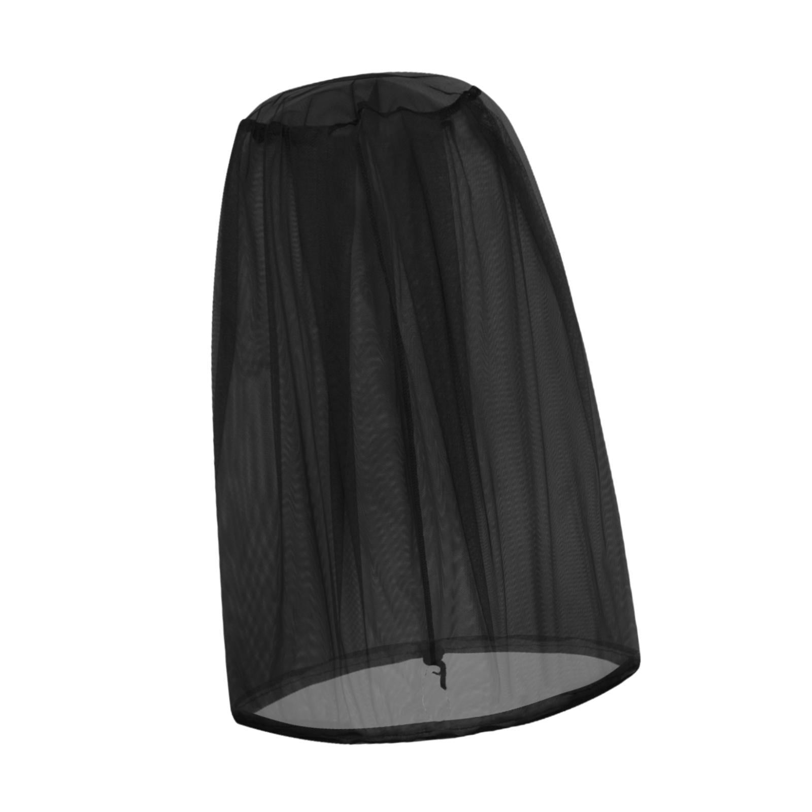 Mosquito Head Net Mosquito Face Shield for Fishing Outdoor Activities Travel Black